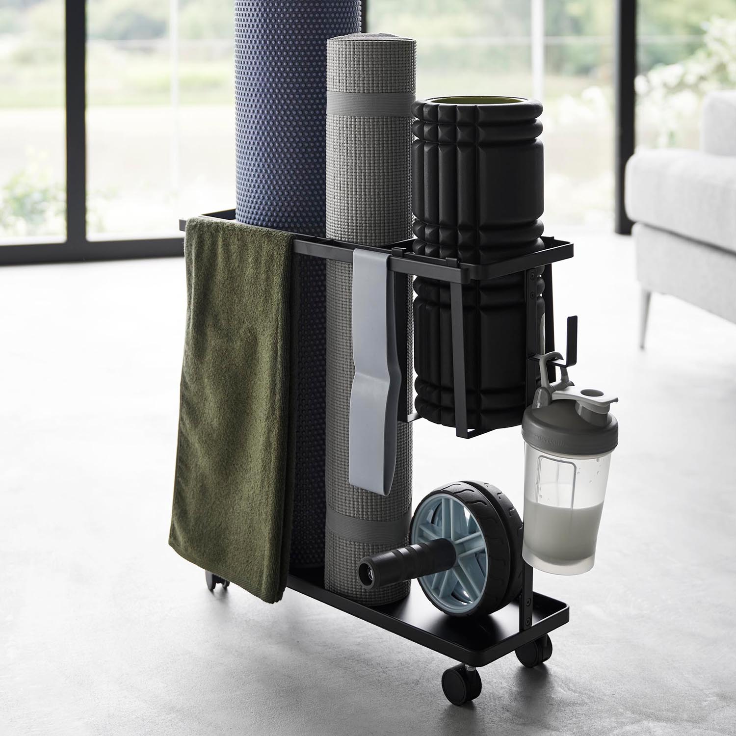 Tower Rolling Fitness Equipment Rack