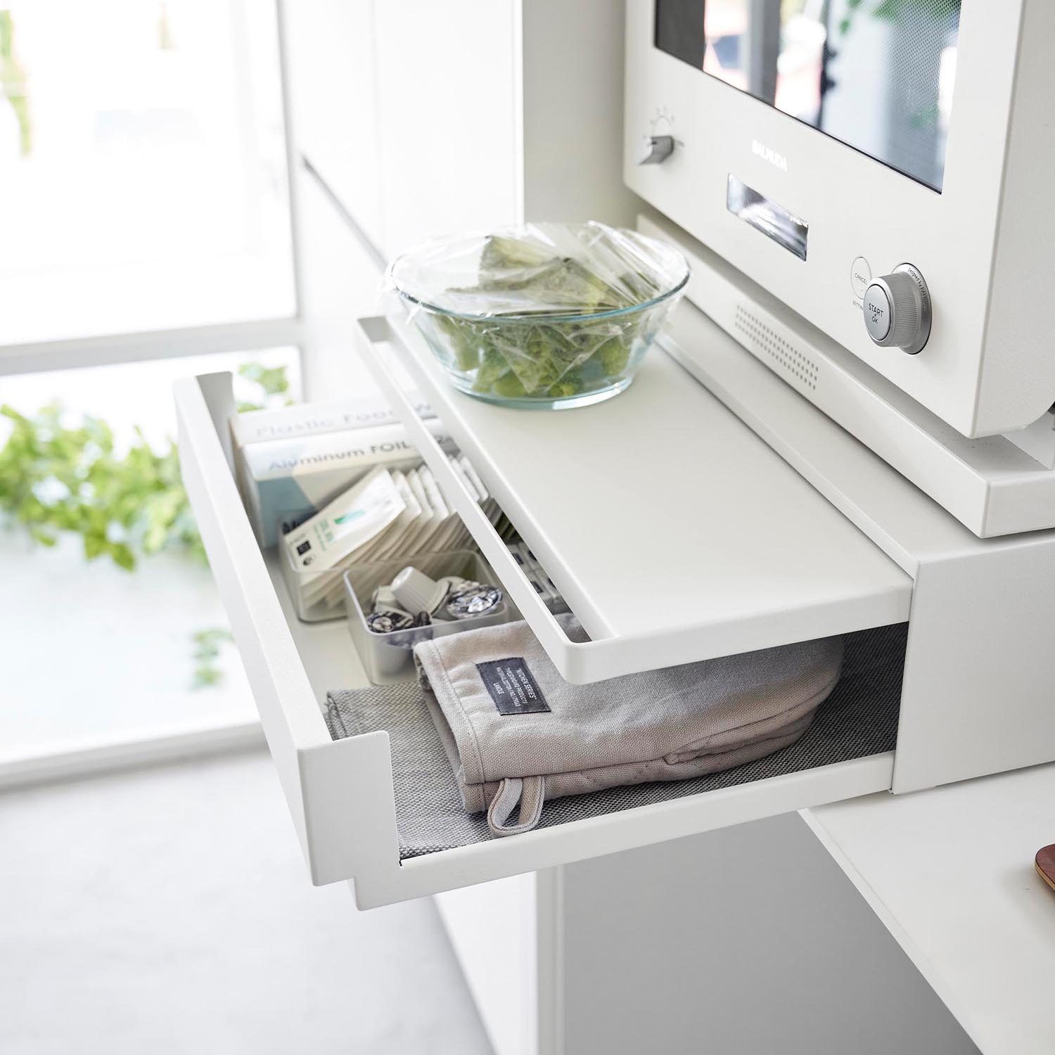 Tower Two-Way Drawer & Pull-Out Shelf