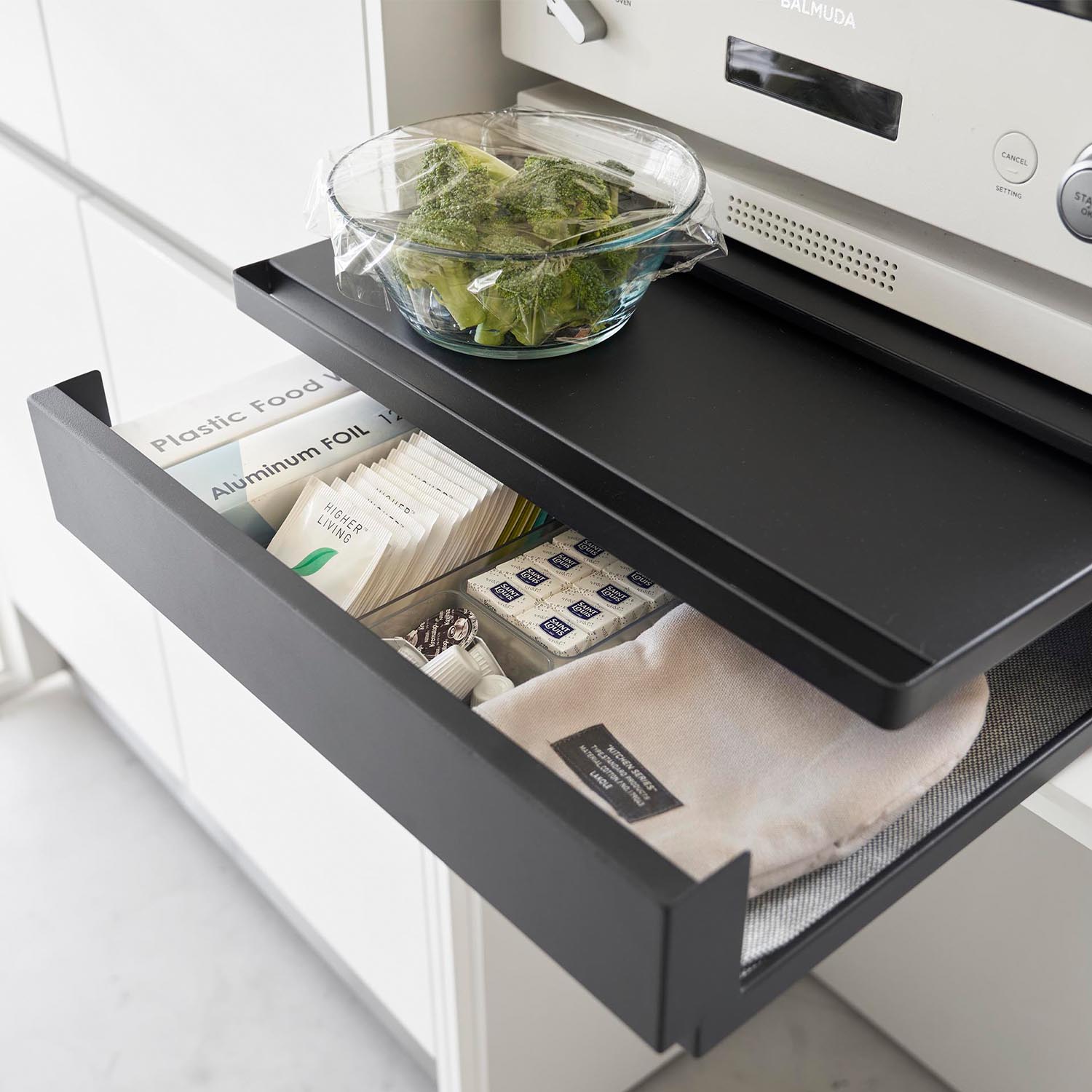Tower Two-Way Drawer & Pull-Out Shelf