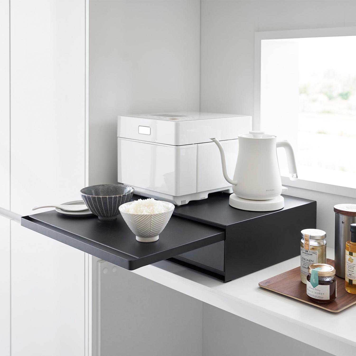 Tower Two-Way Drawer & Pull-Out Shelf