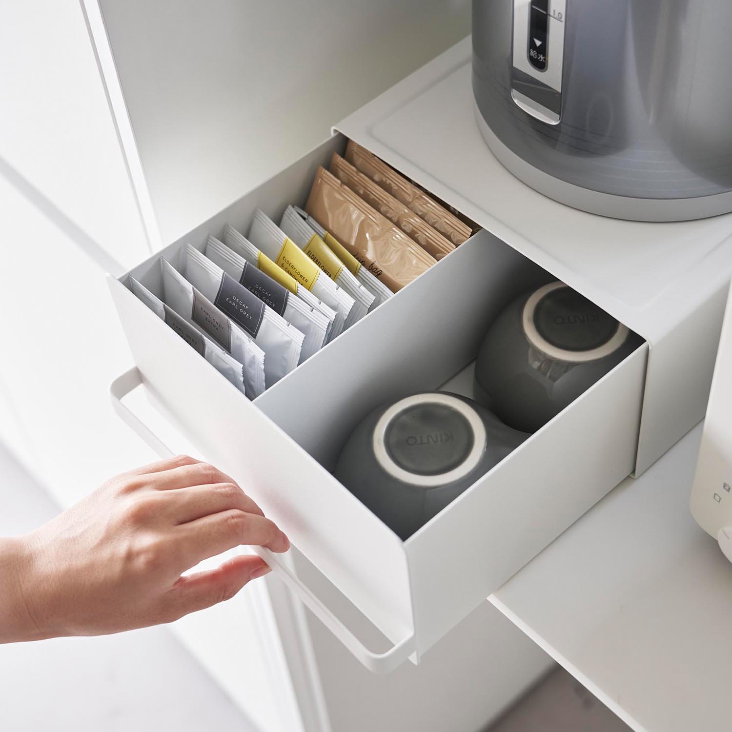 Tower Storage Rack With Drawer