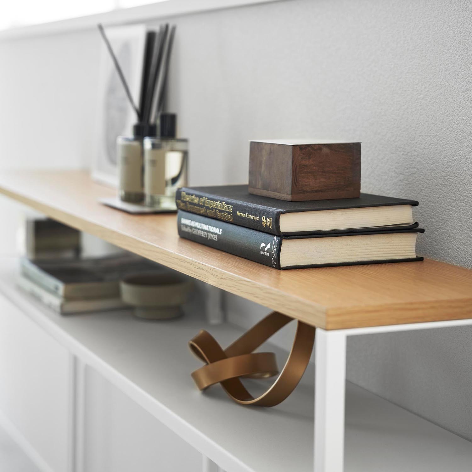 Tower Long Console Table With Shelf