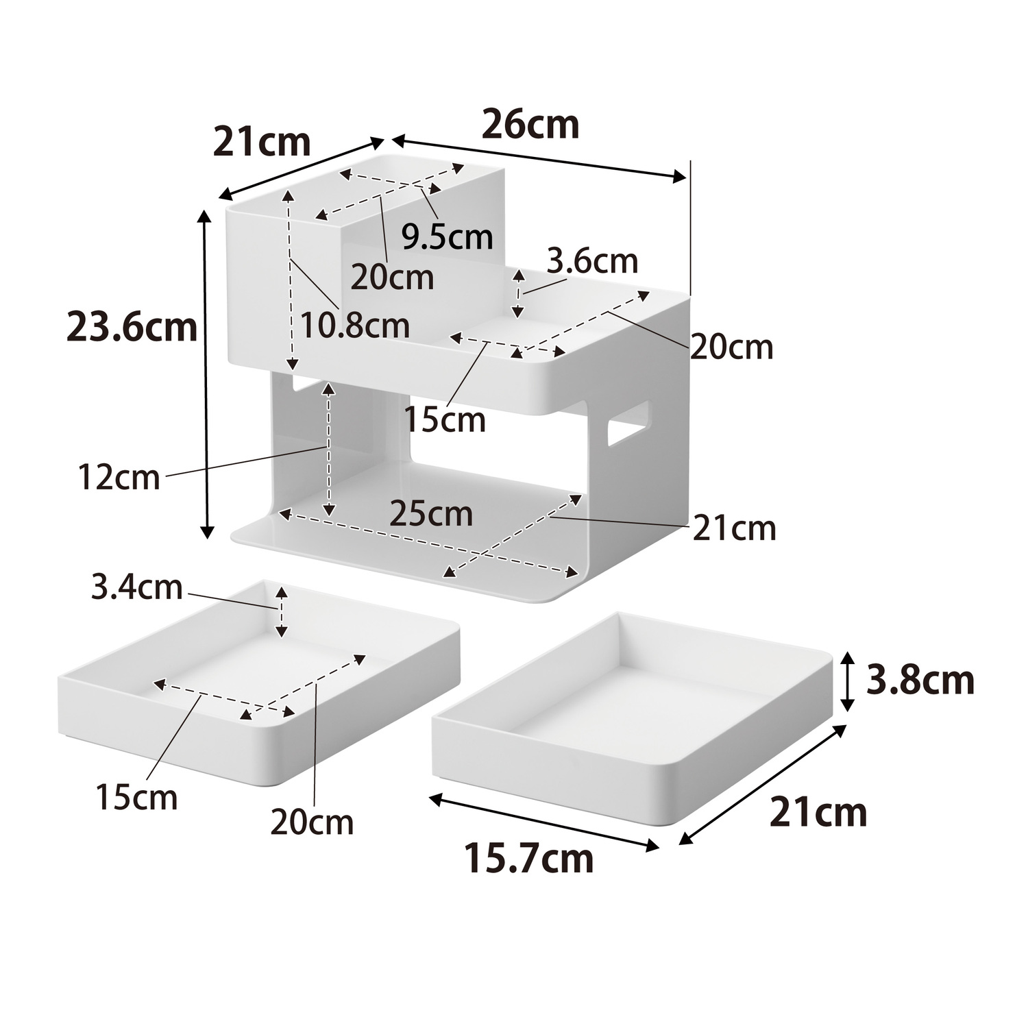 Tower Nail Design Supply Organiser Size Spec