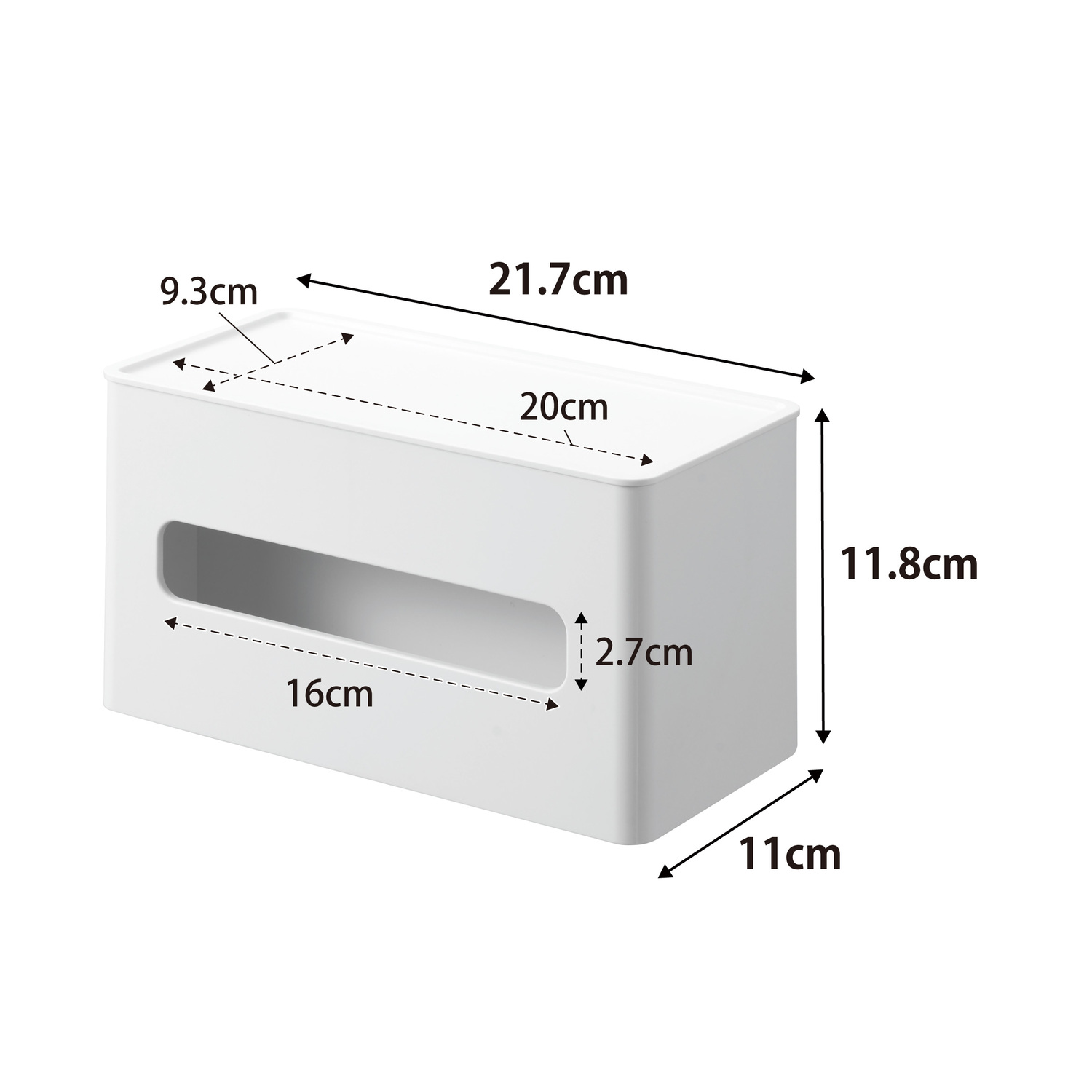 Tower Two-Sided Tissue & Wet Wipes Dispenser Size Spec