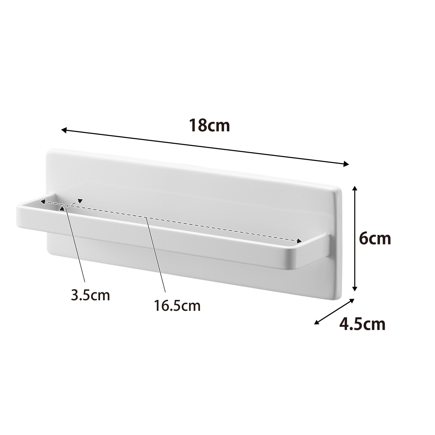 Tower Self Adhesive Towel Rack Size Spec