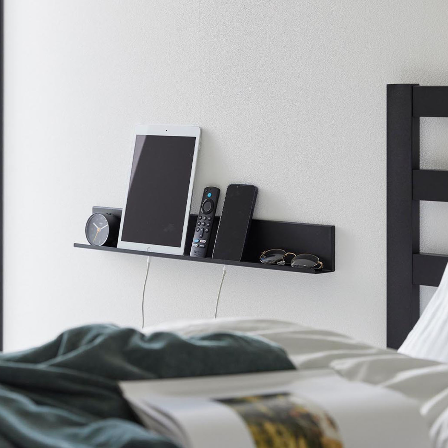 Tower Wall-Mounted Tablet Shelf