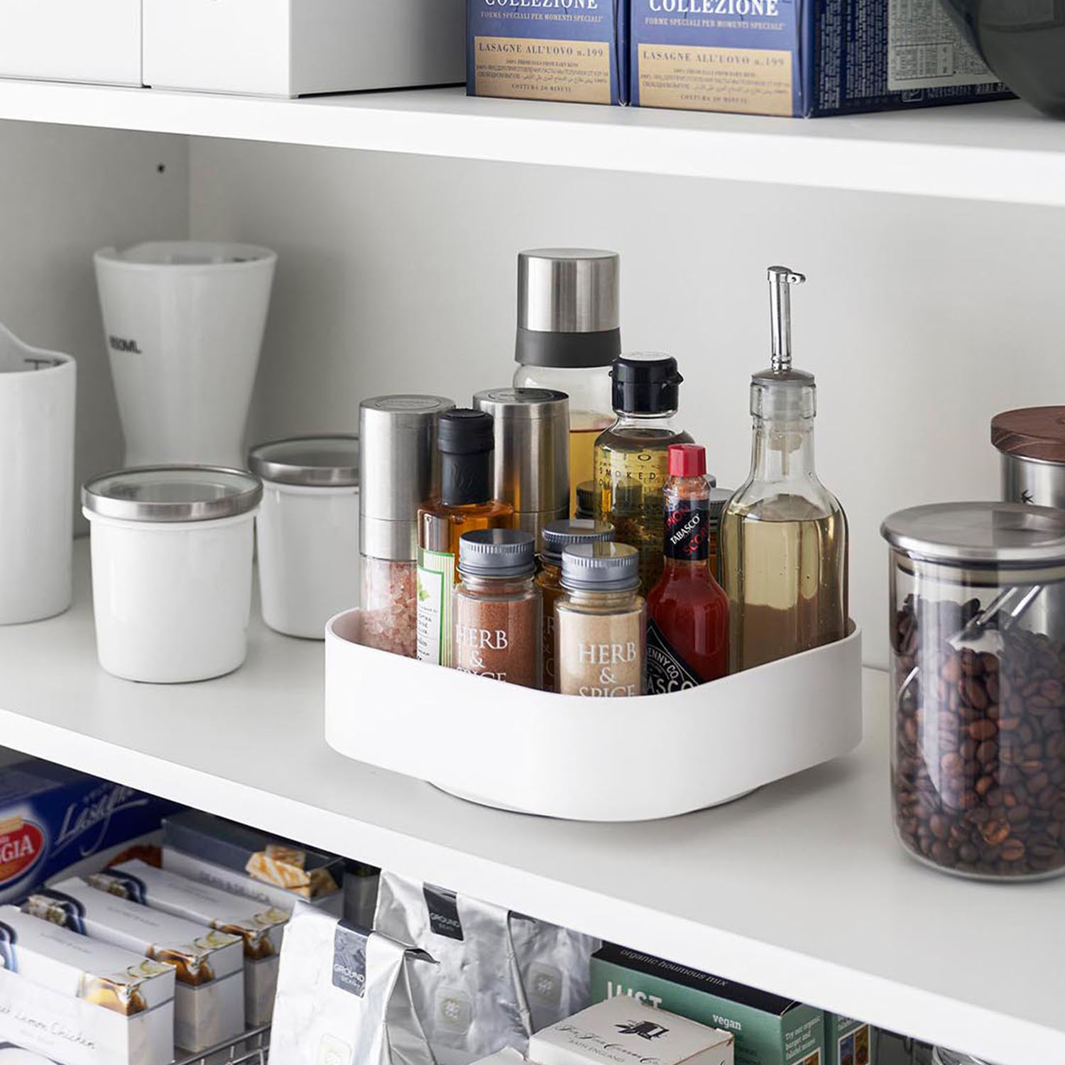 Tower Rotating Storage Tray - Square