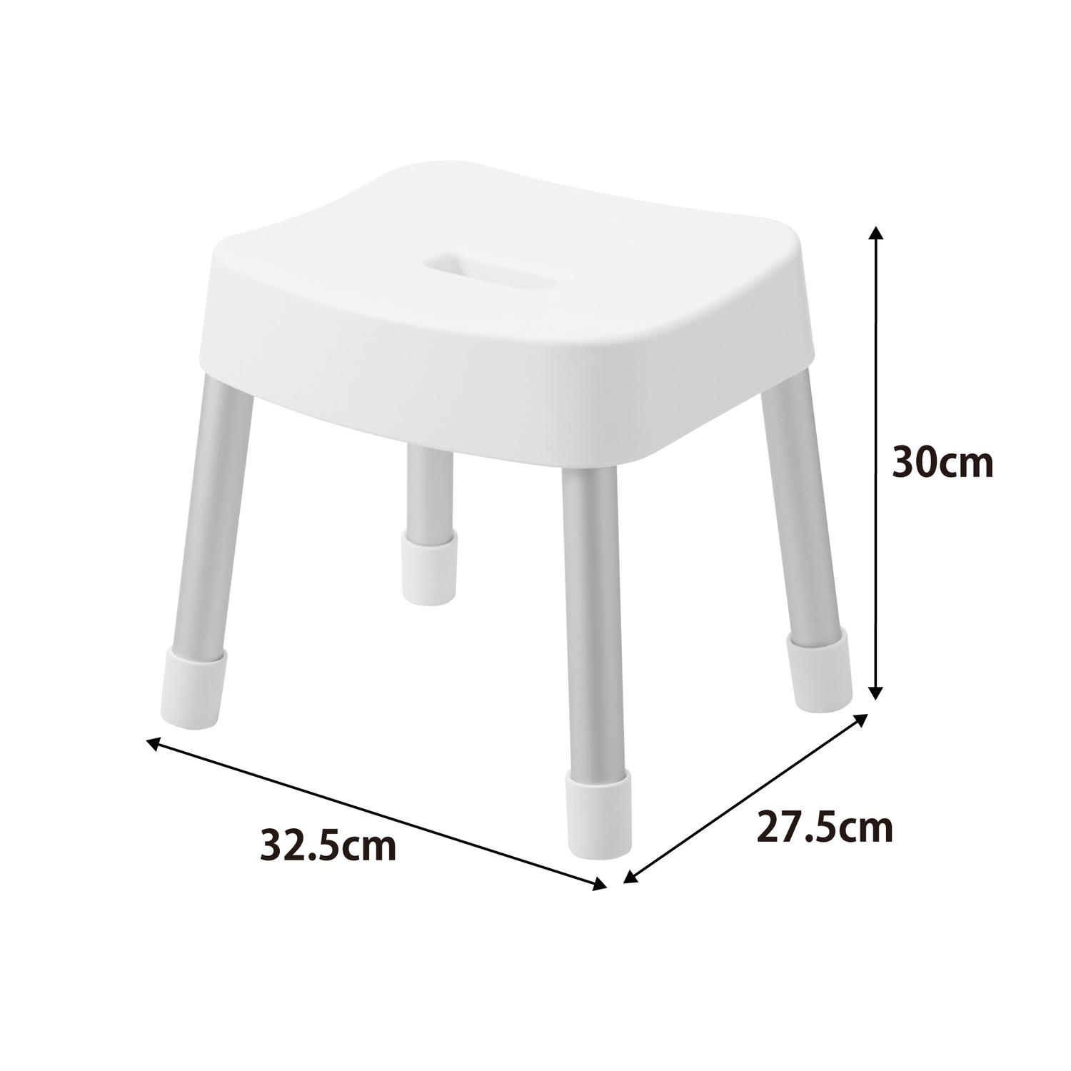 Mist Magnetic Bath Stool [30cm] Size Spec