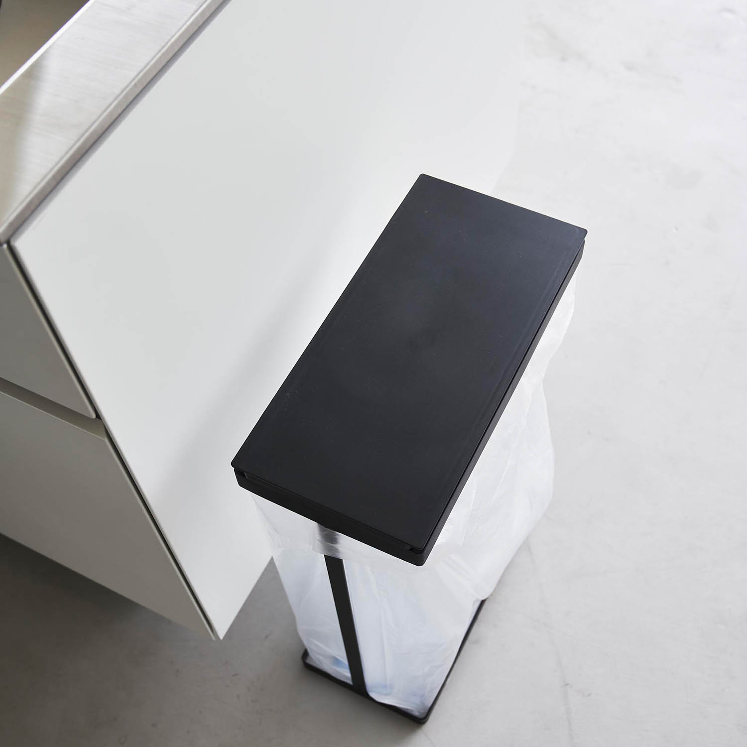 Tower Rubbish Bag Holder With Horizontal Lid - 2-Set