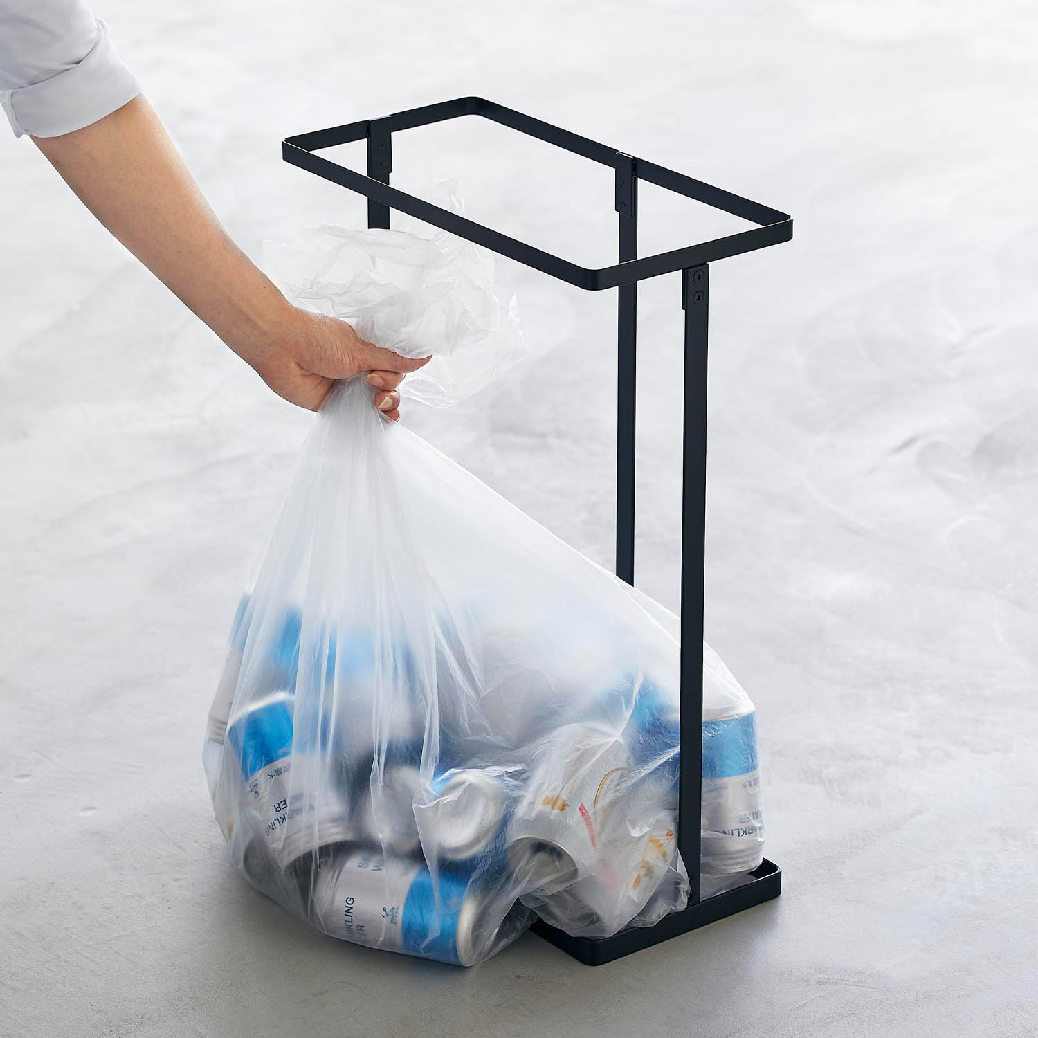 Tower Rubbish Bag Holder With Horizontal Lid - 2-Set