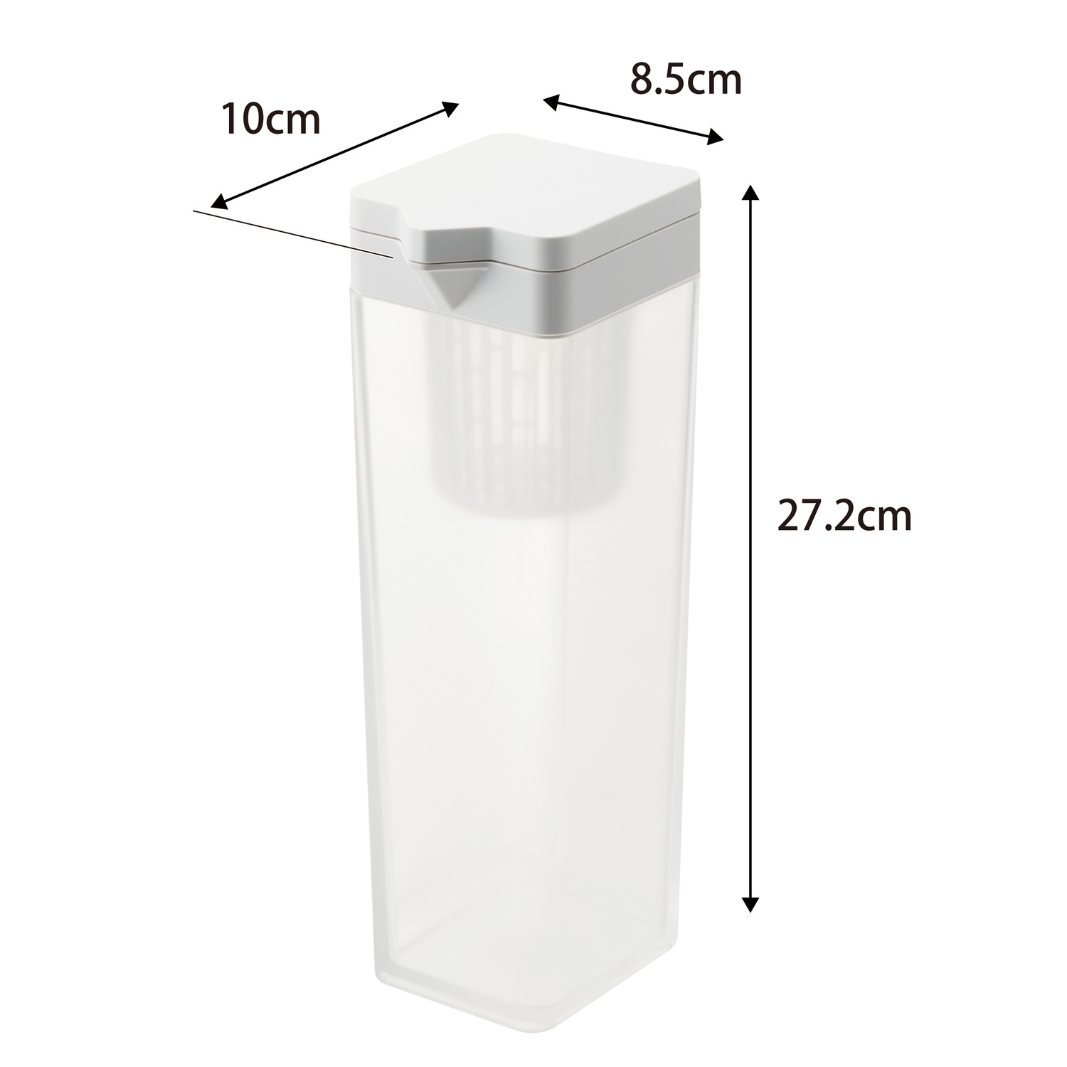 Tower Pitcher With Tea Bag Insert Size Spec