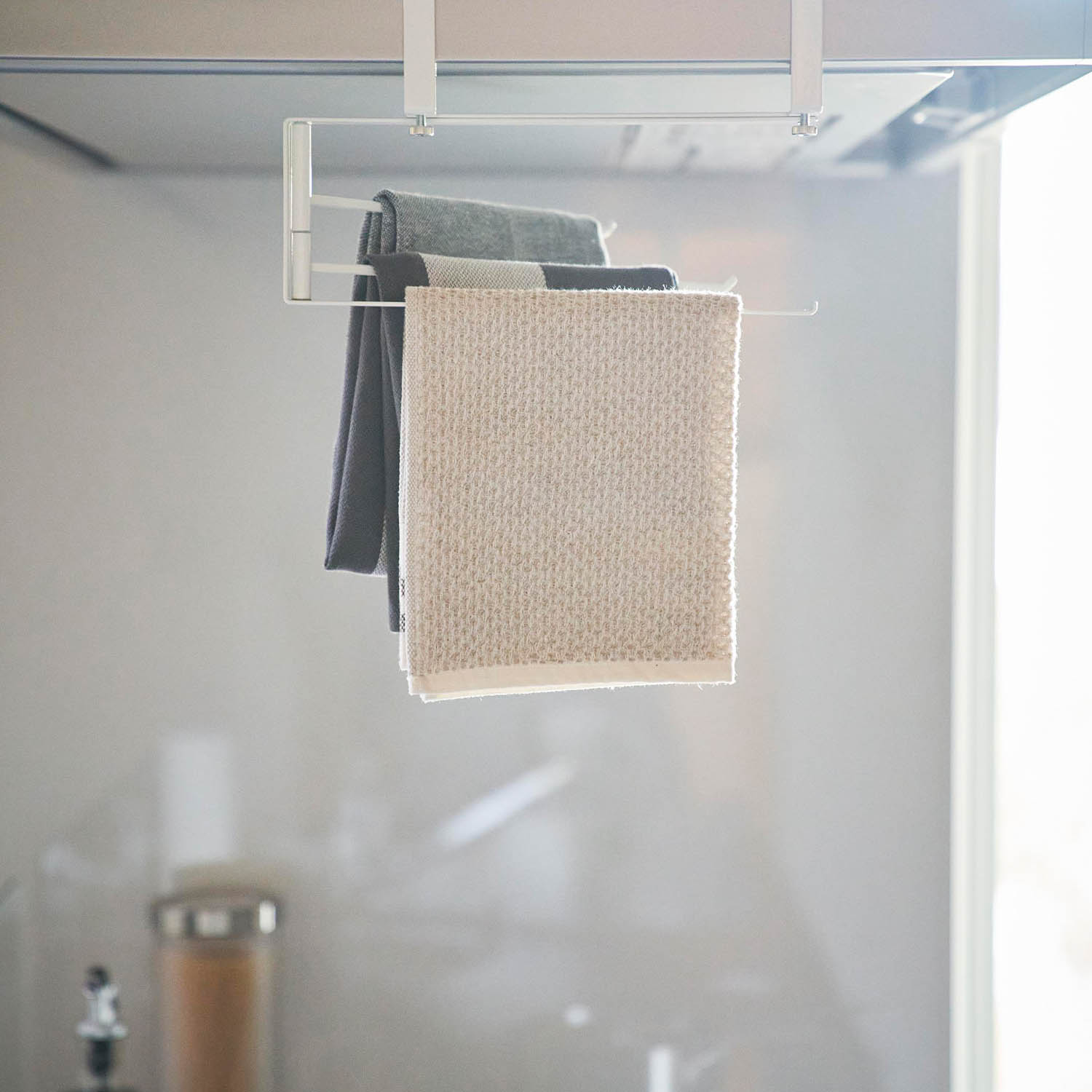 Tower Range Hood Hanging Adjustable Towel Rack