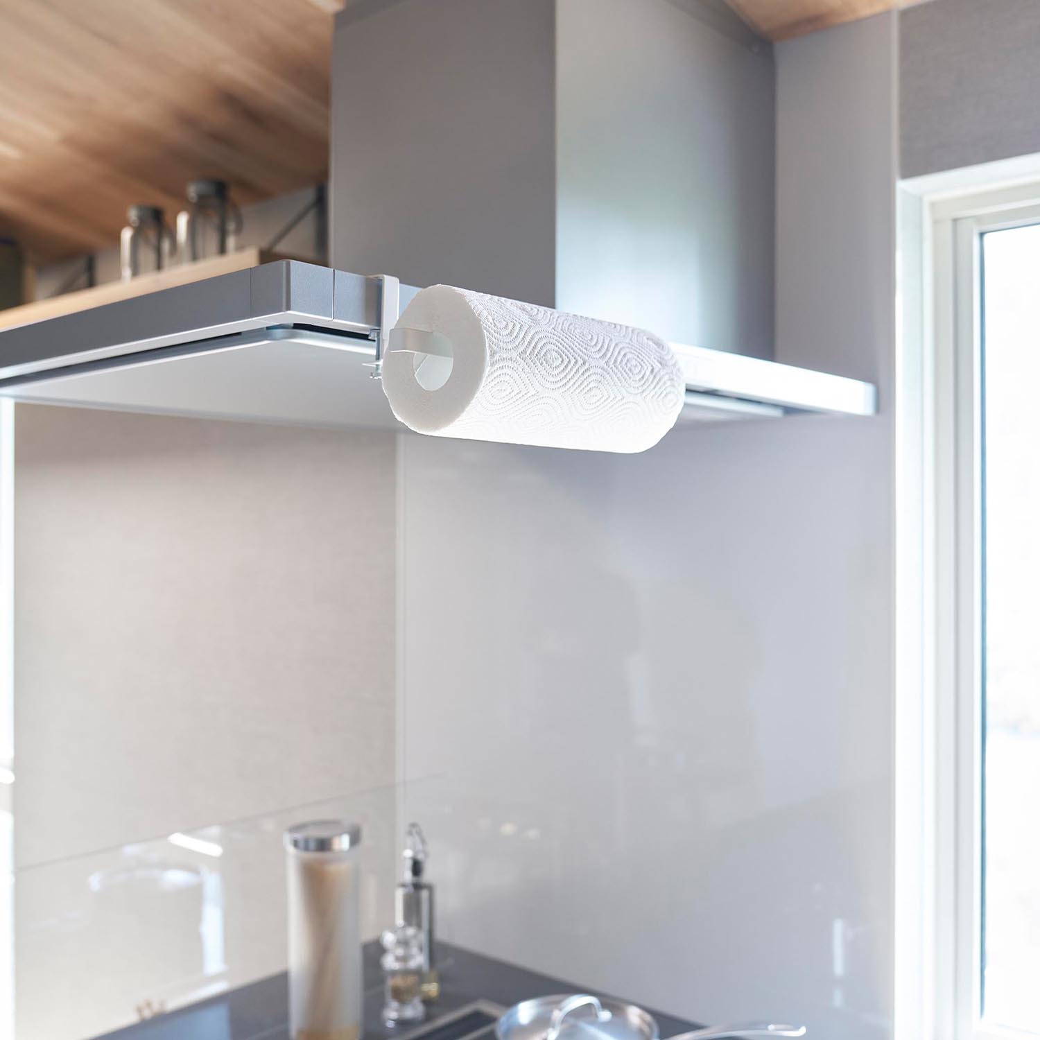 Tower Range Hood-Mounted Paper Towel Holder