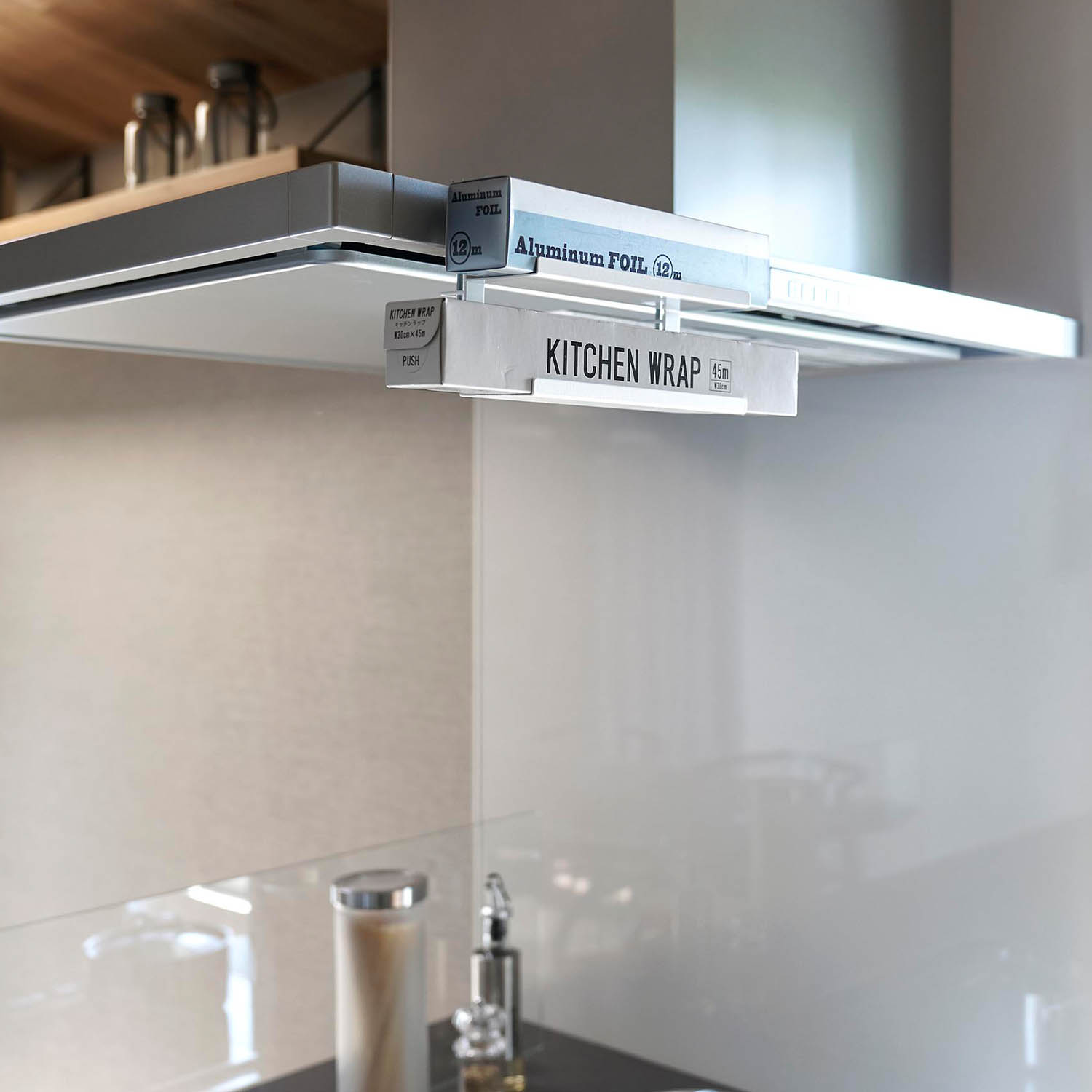 Tower Range Hood Hanging Food Wrap Shelf