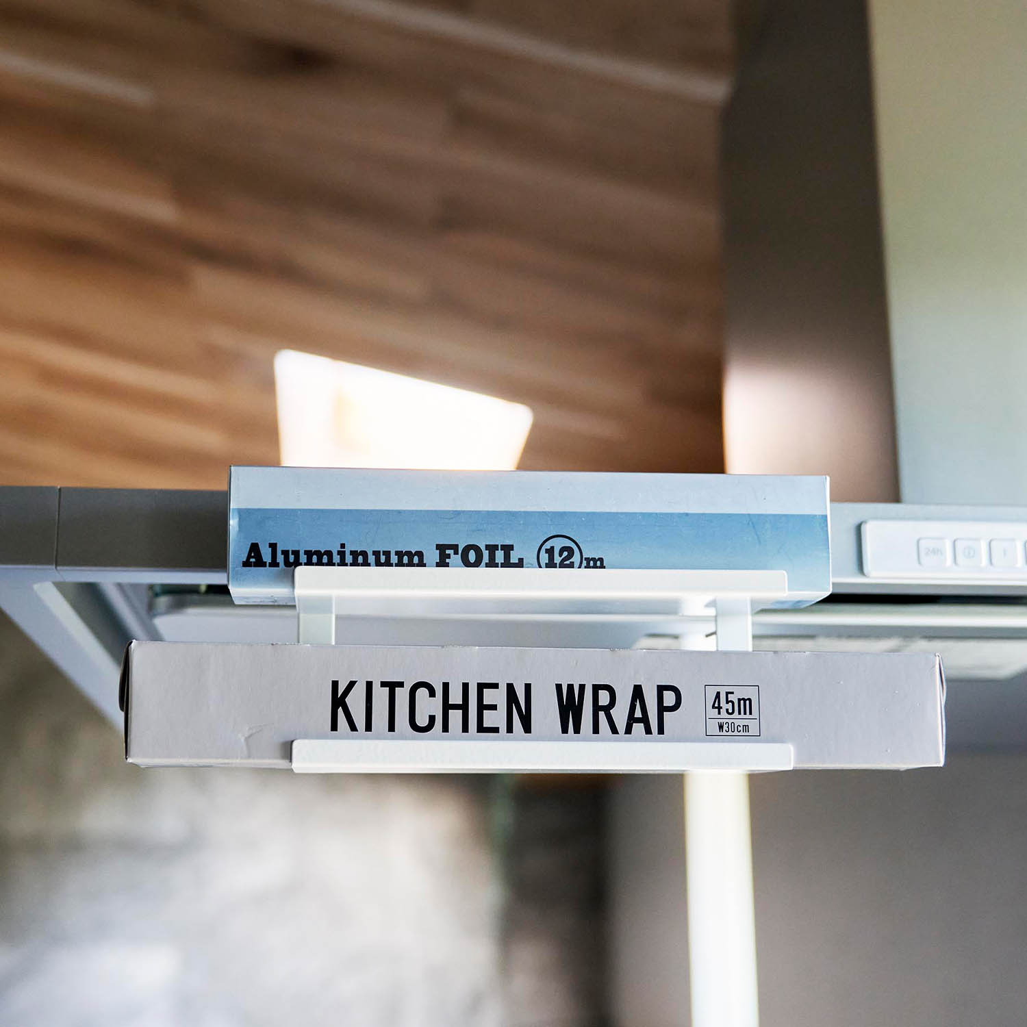 Tower Range Hood Hanging Food Wrap Shelf