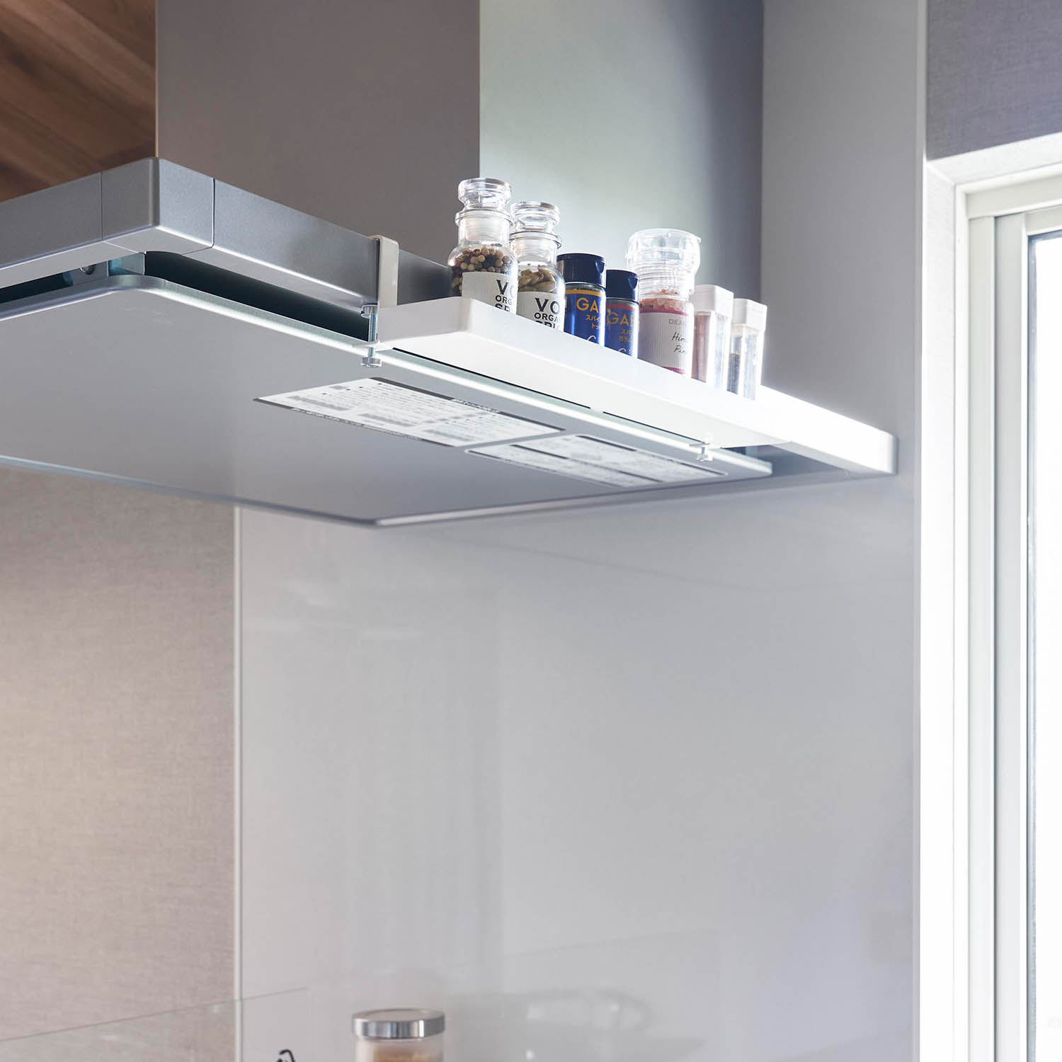 Tower Range Hood-Mounted Spice Rack