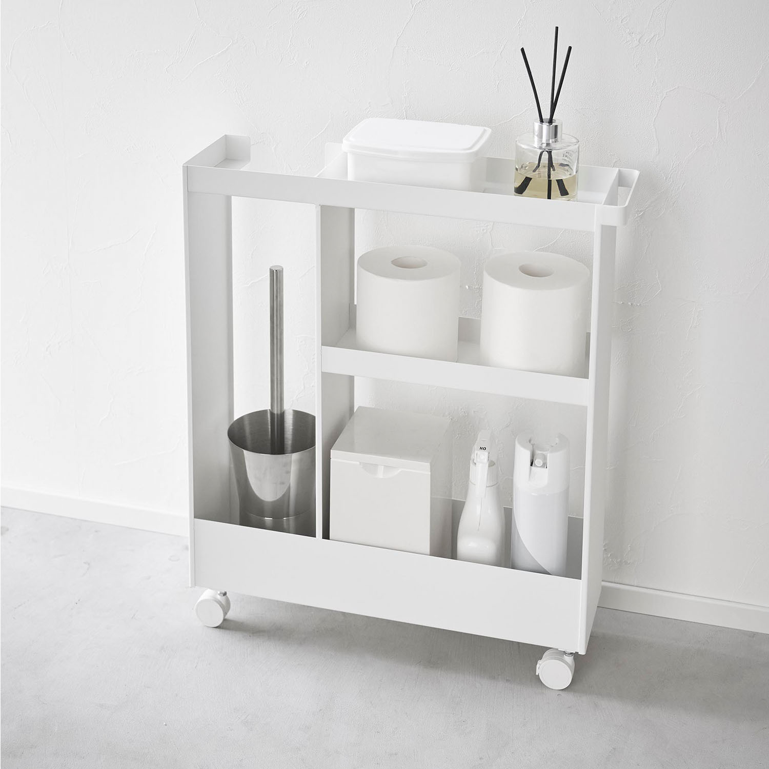 Tower Three-Tier Bathroom Storage Cart