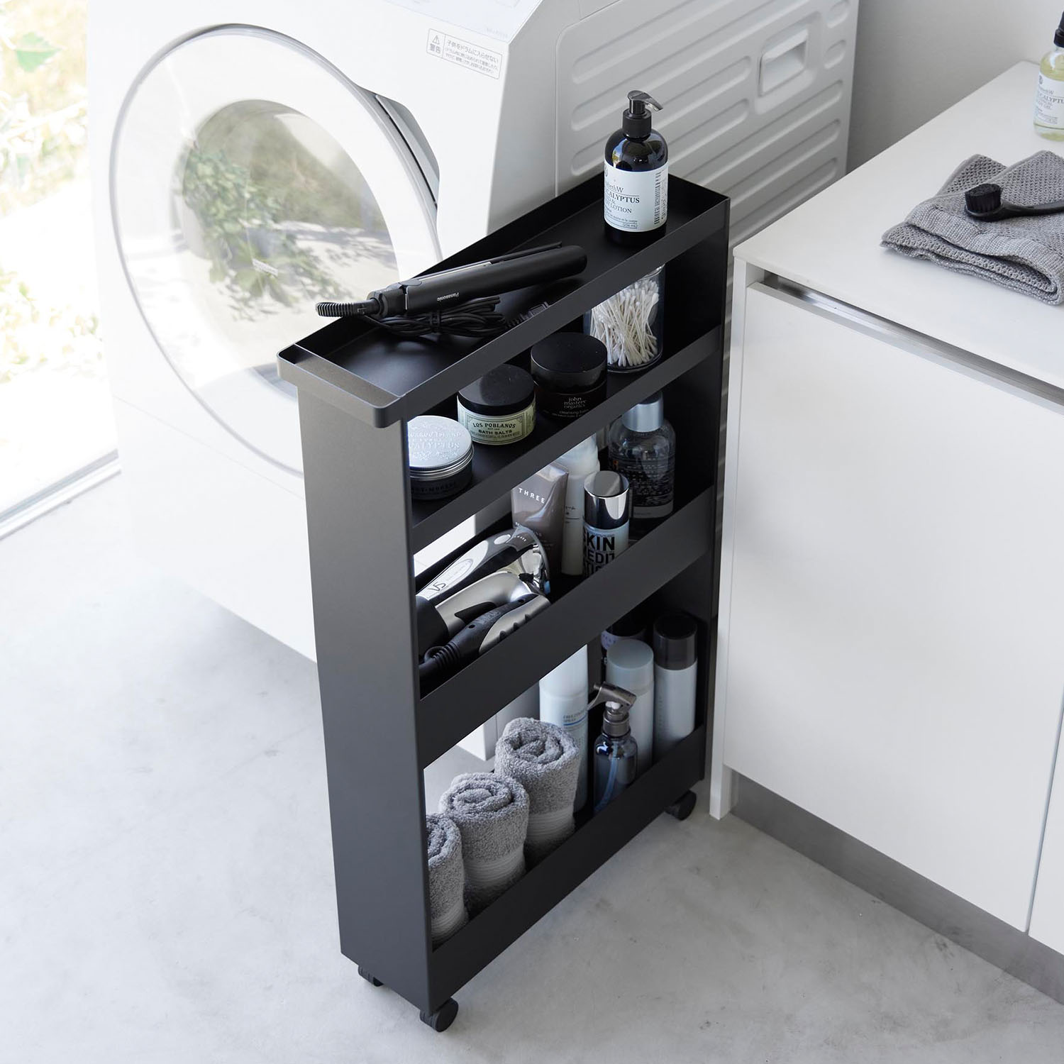 Tower Four-Tier Rolling Storage Cart