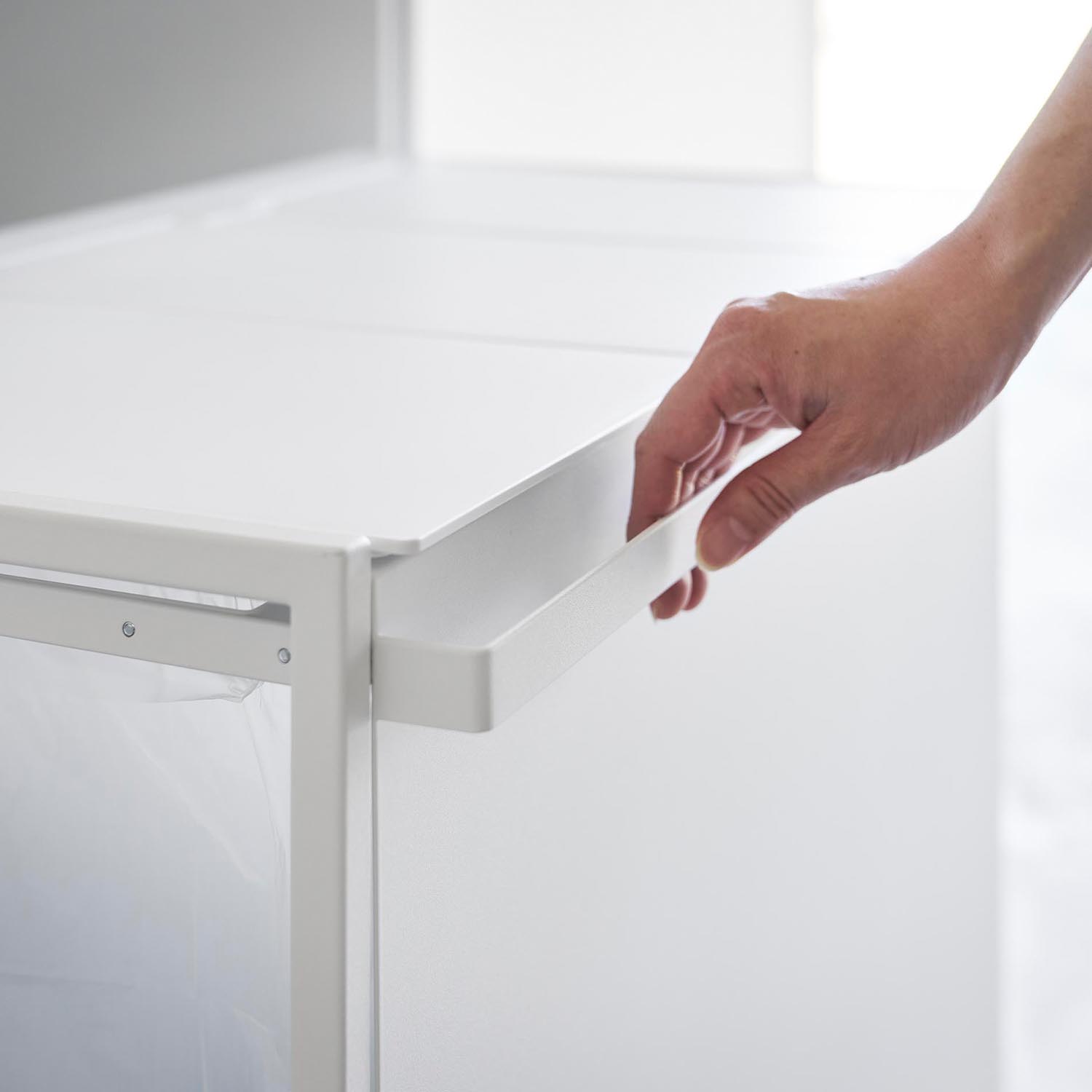 Tower Three-Compartment Recycling Cart With Lid [45L]