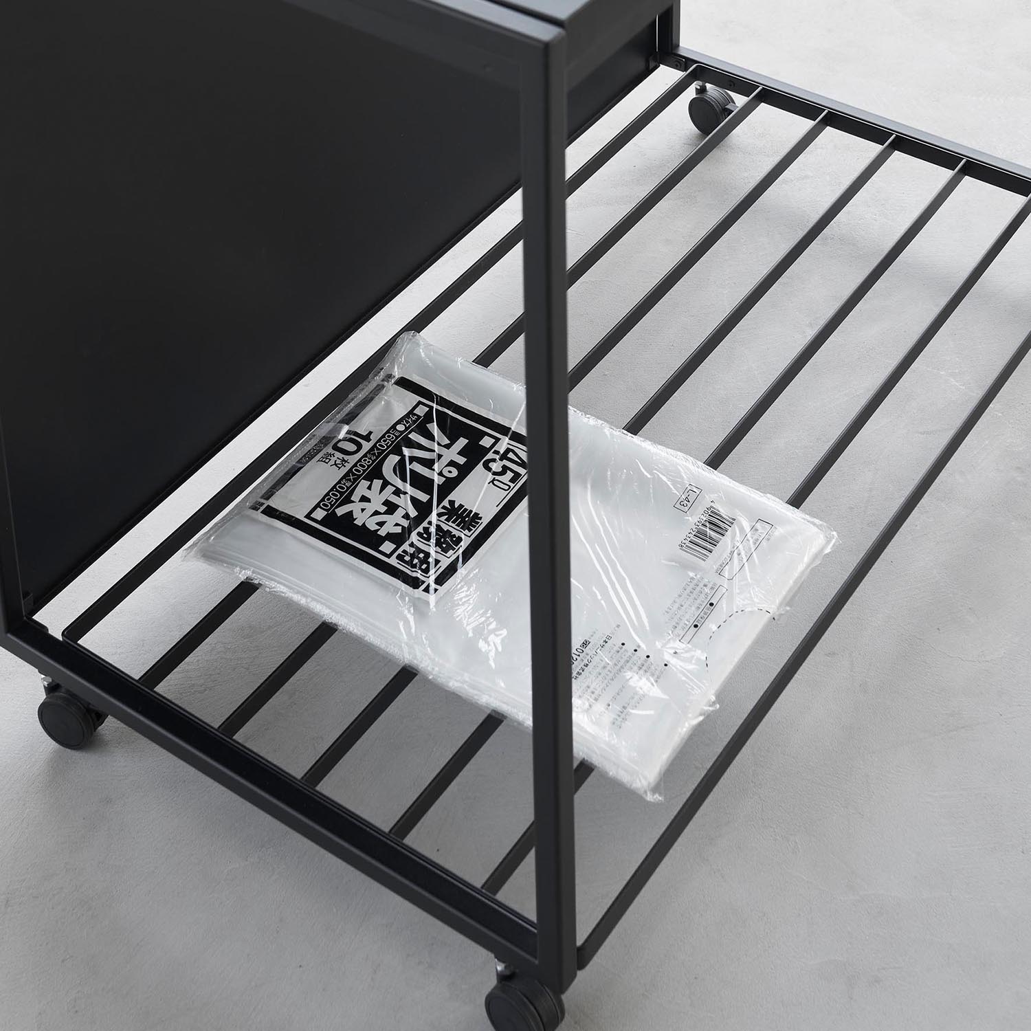 Tower Three-Compartment Recycling Cart With Lid [45L]