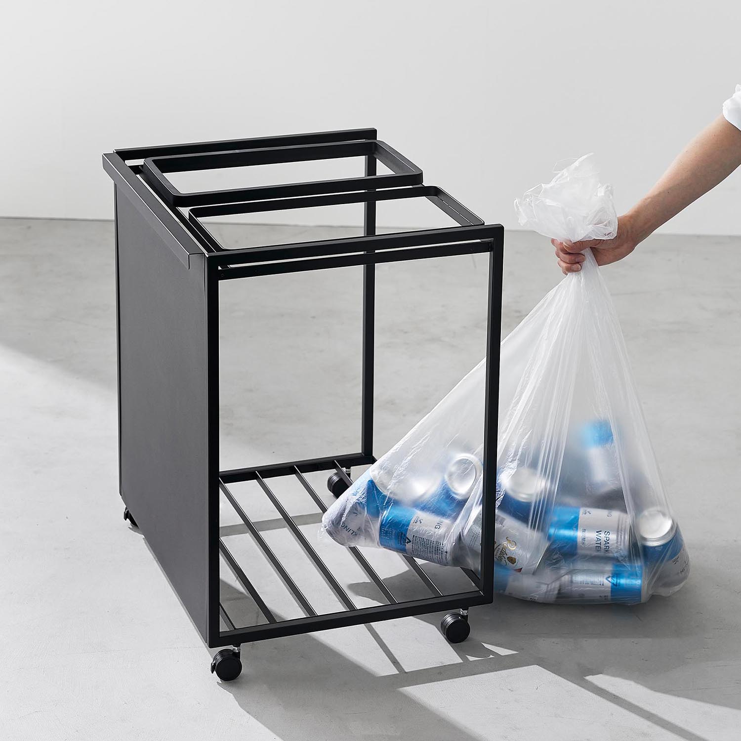 Tower Two-Compartment Recycling Cart [45L]