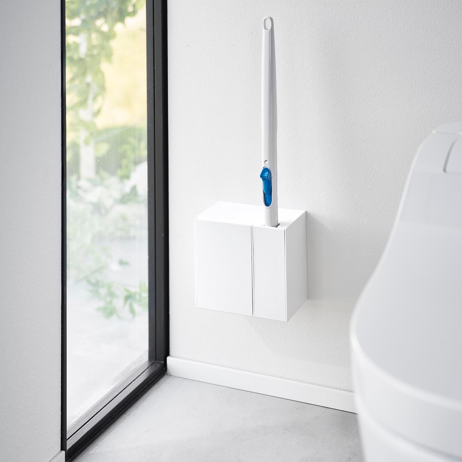 Tower Wall-Mounted Flushable Toilet Brush & Replacements Holder