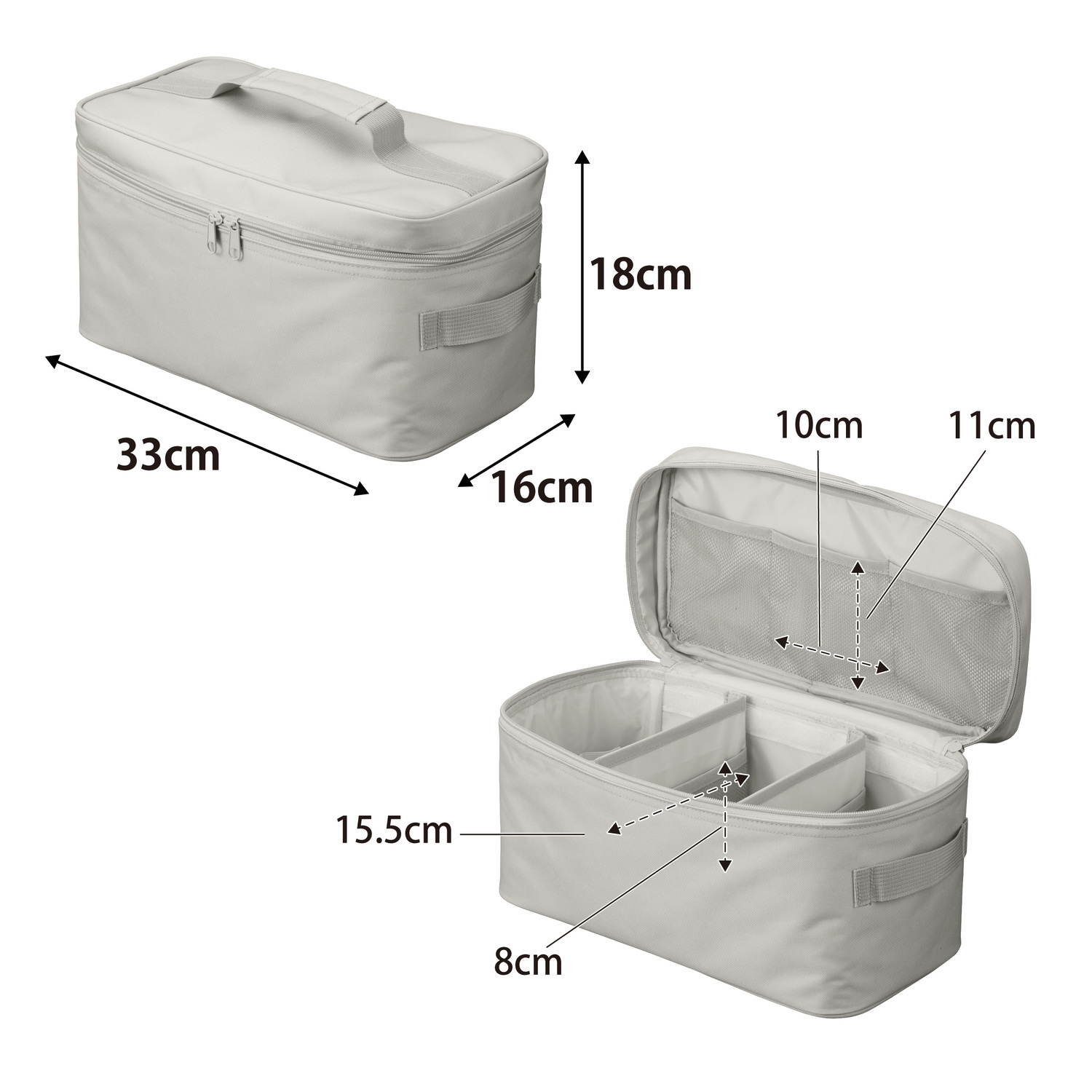 Tower First Aid Bag With Dividers Size Spec