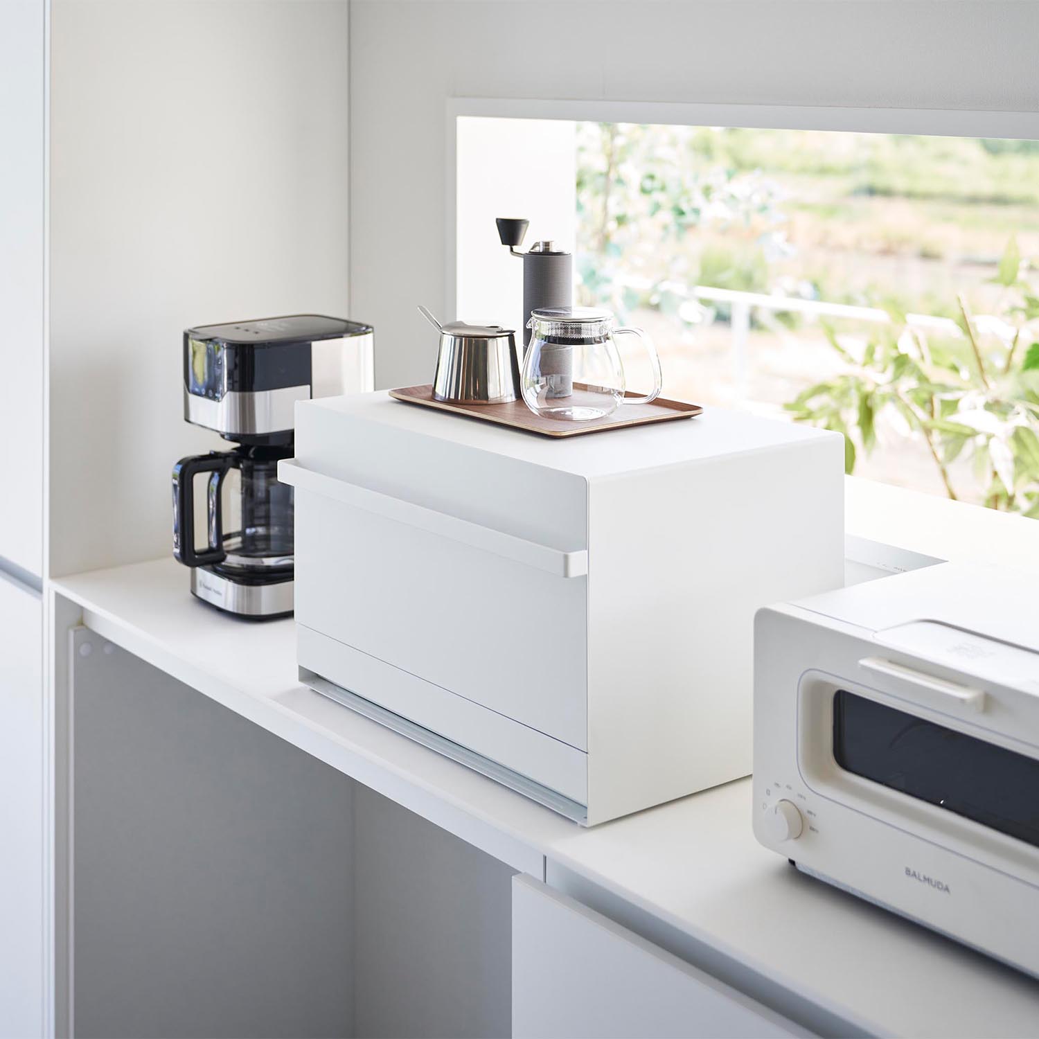 Tower Two-Tier Bread Box With Drawers