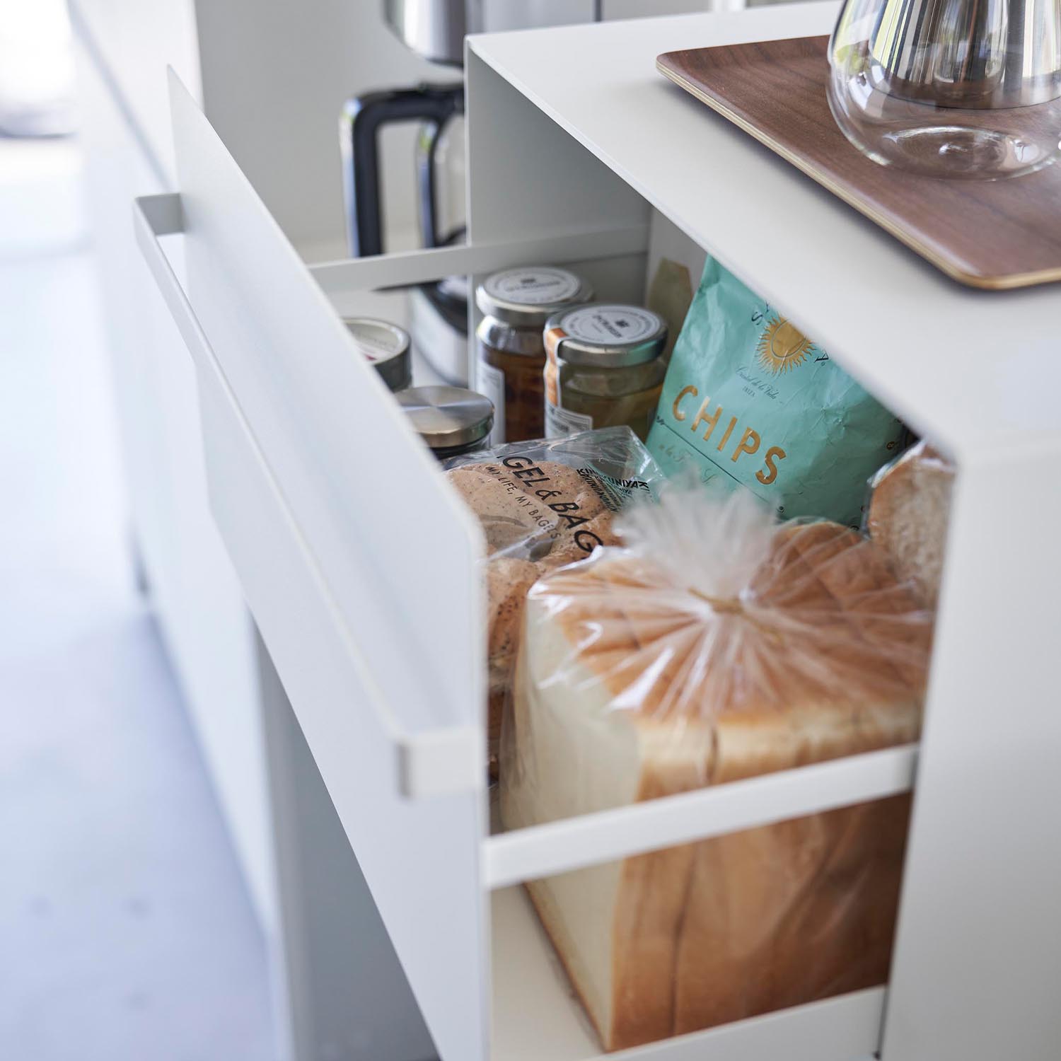 Tower Two-Tier Bread Box With Drawers