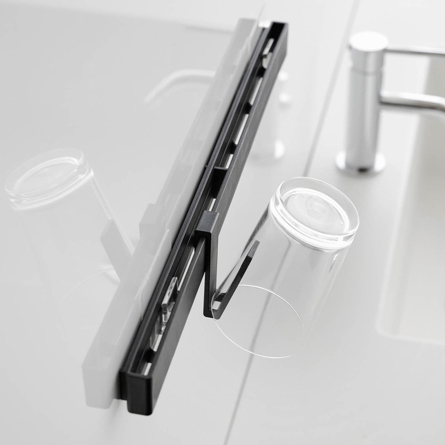 Tower Self-Adhesive Electric Toothbrush & Toiletries Holder