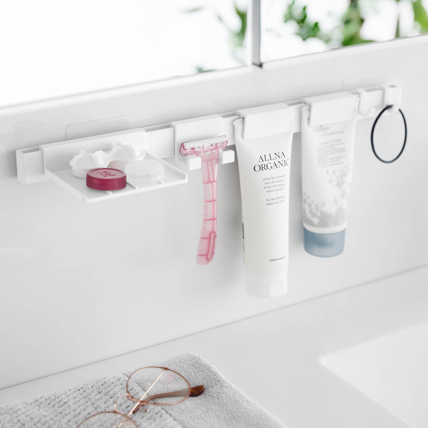 Tower Self-Adhesive Toiletries Holder