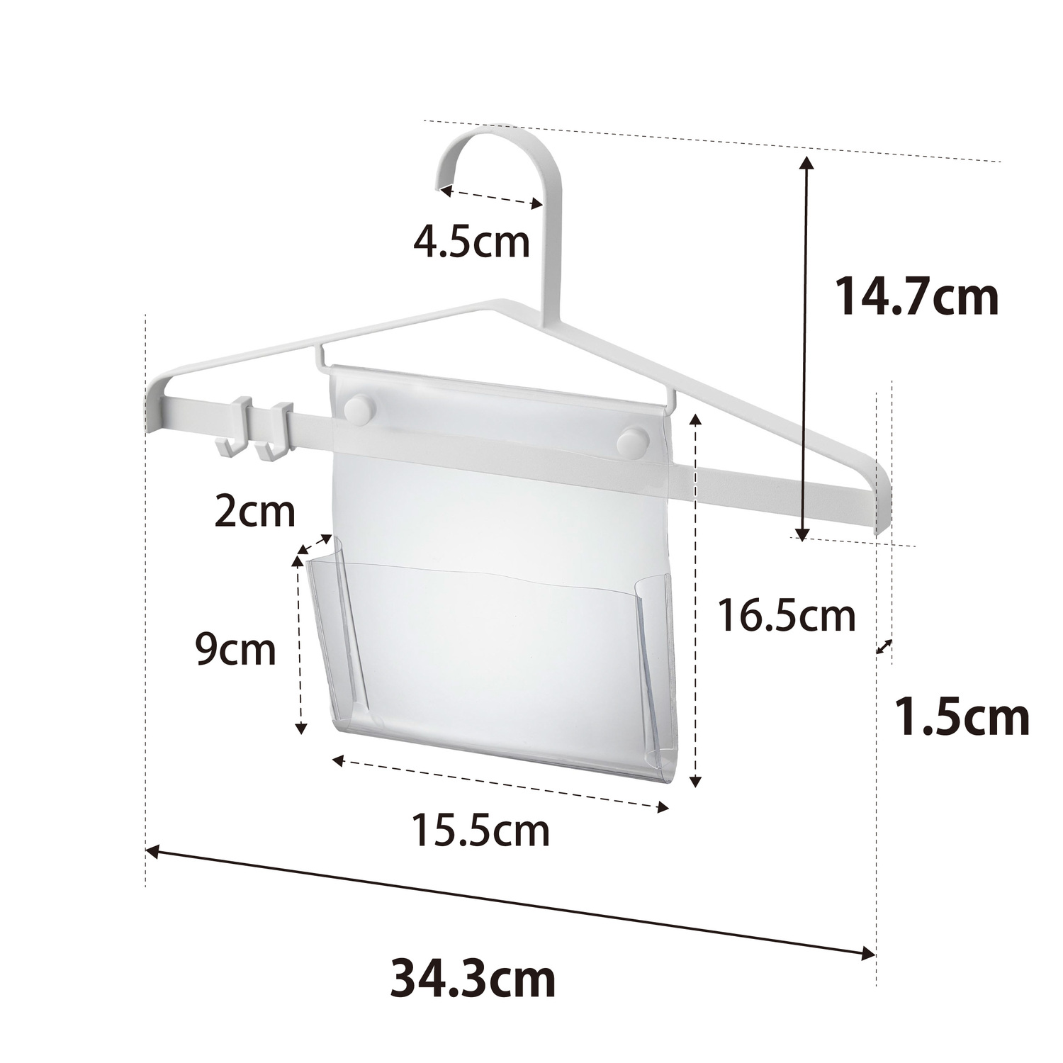Tower Storage Hangers Size Spec