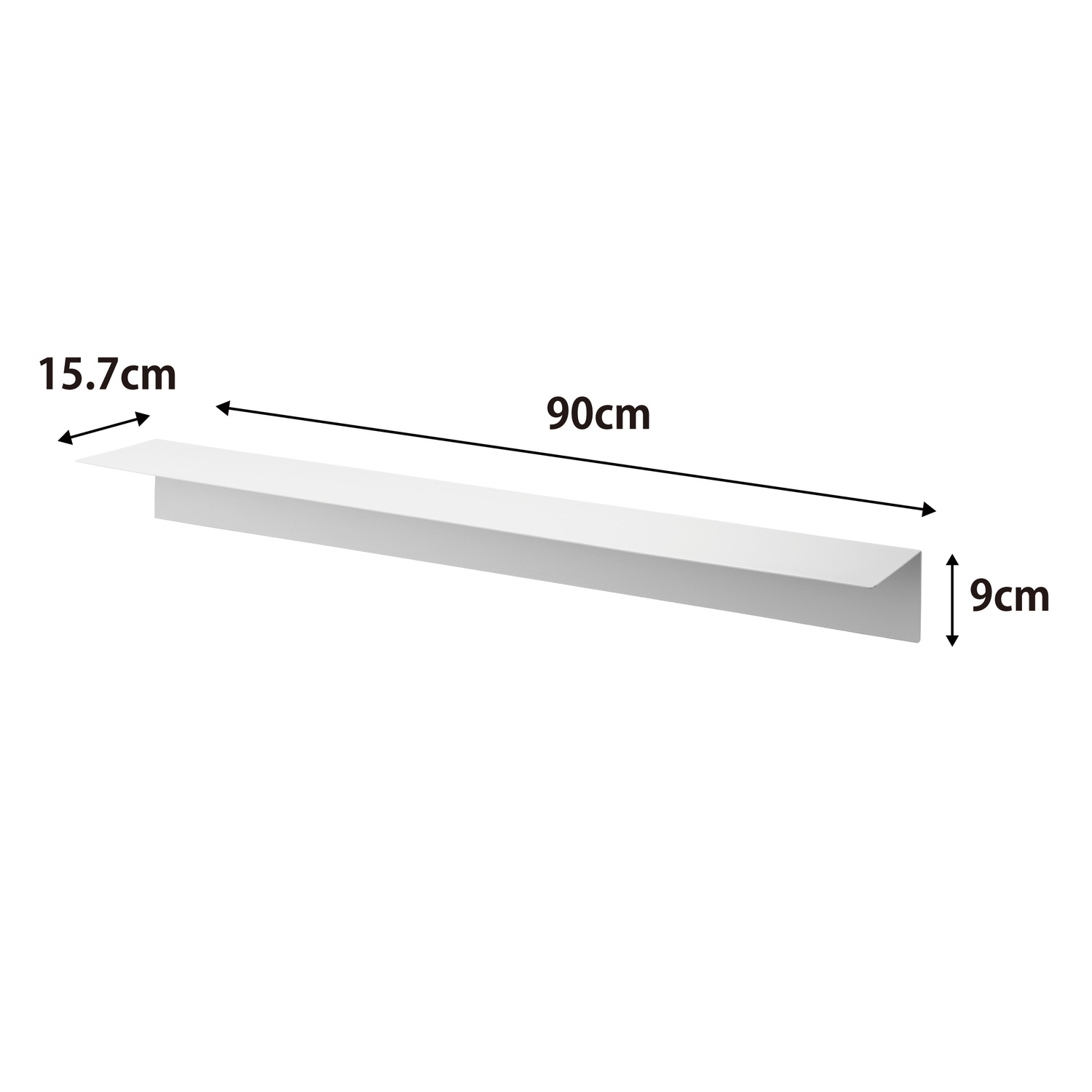 Tower Wall-Mounted Rack With Magnetic Panel [90cm] Size Spec