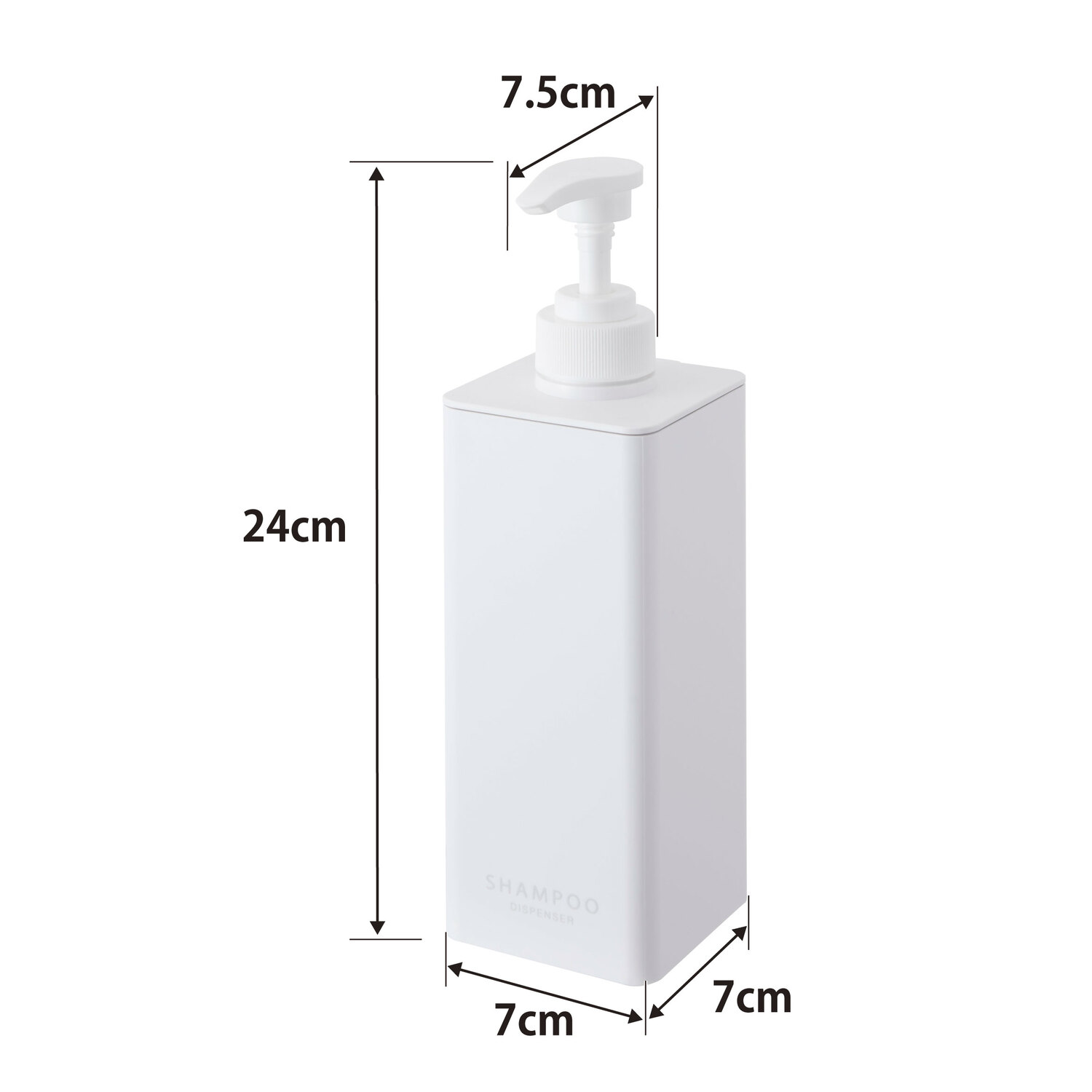 샴푸 디스펜서 타워  Size Spec