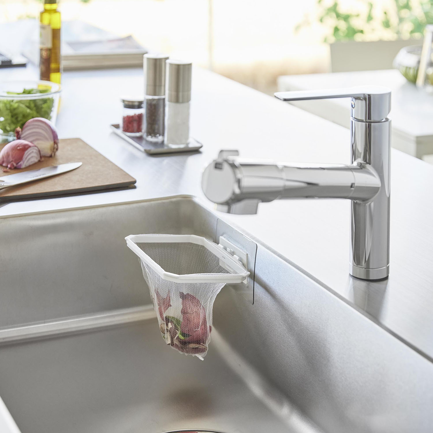 Tower Self-Adhesive Folding Sink Disposal Ring