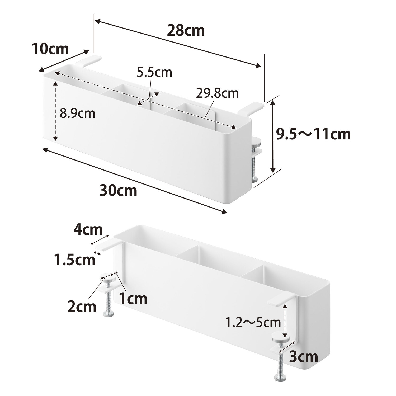 Tower Tableside Remote Control Rack Size Spec