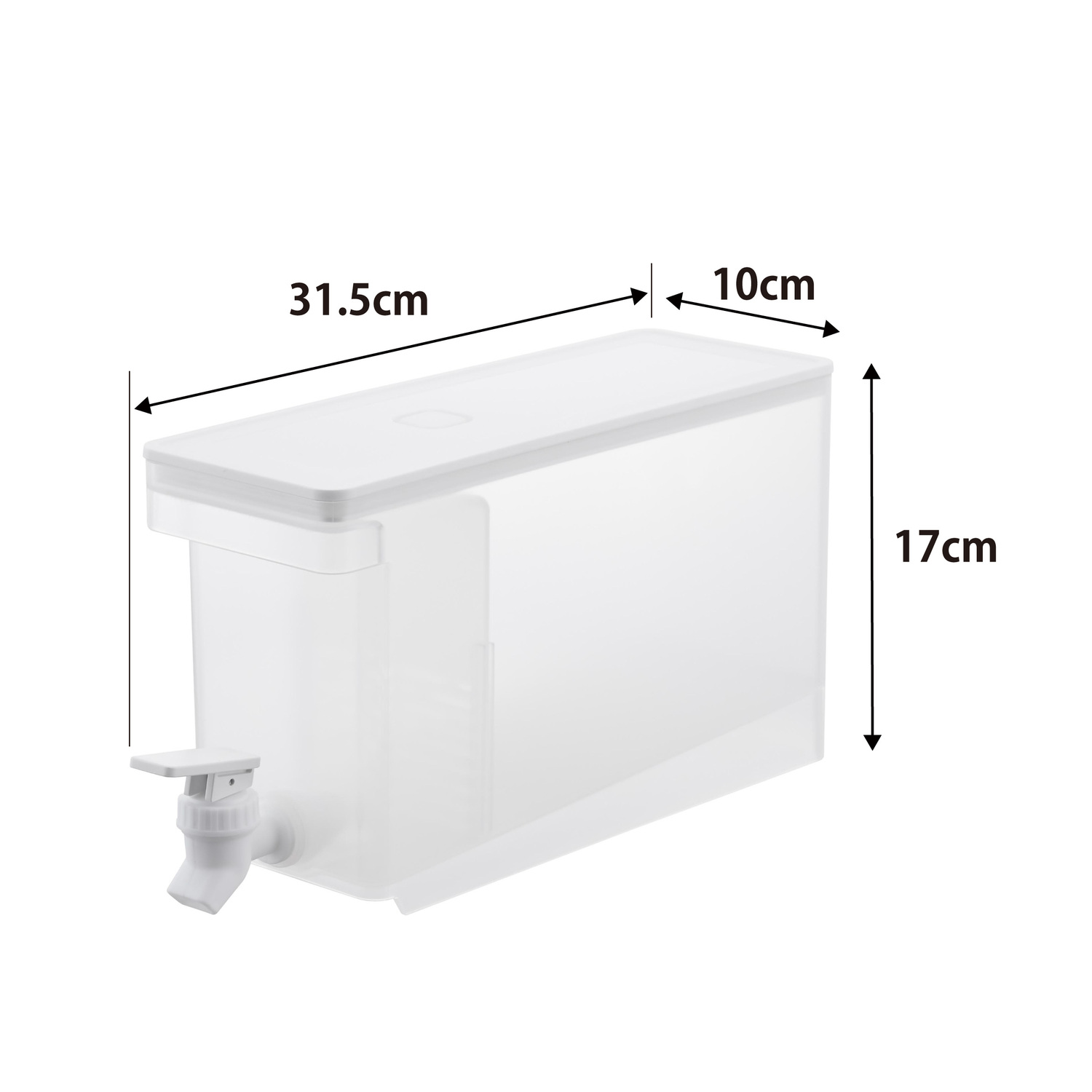 Tower Refrigerator Beverage Dispenser, 2.8L Size Spec