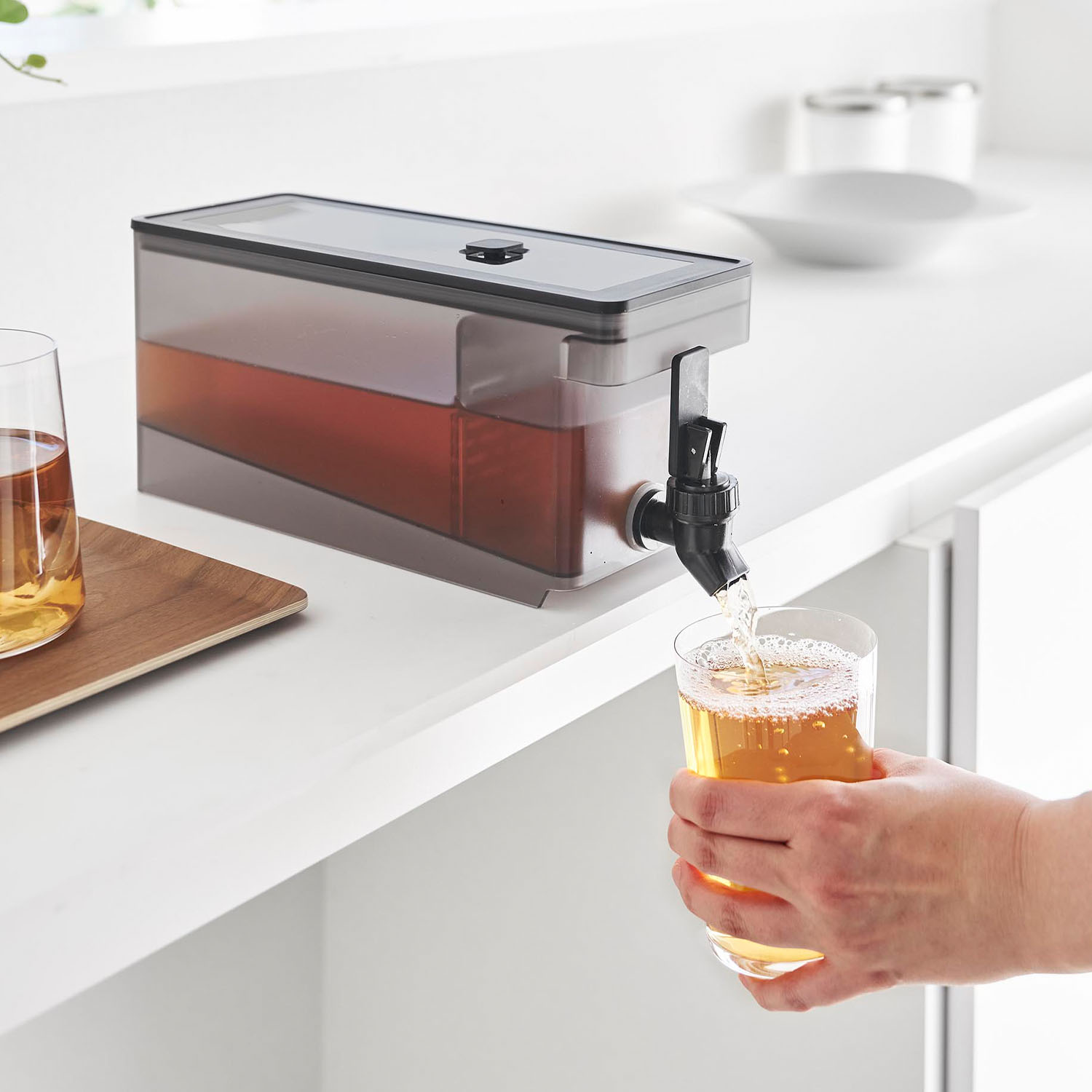 Tower Refrigerator Beverage Dispenser, 1.8L