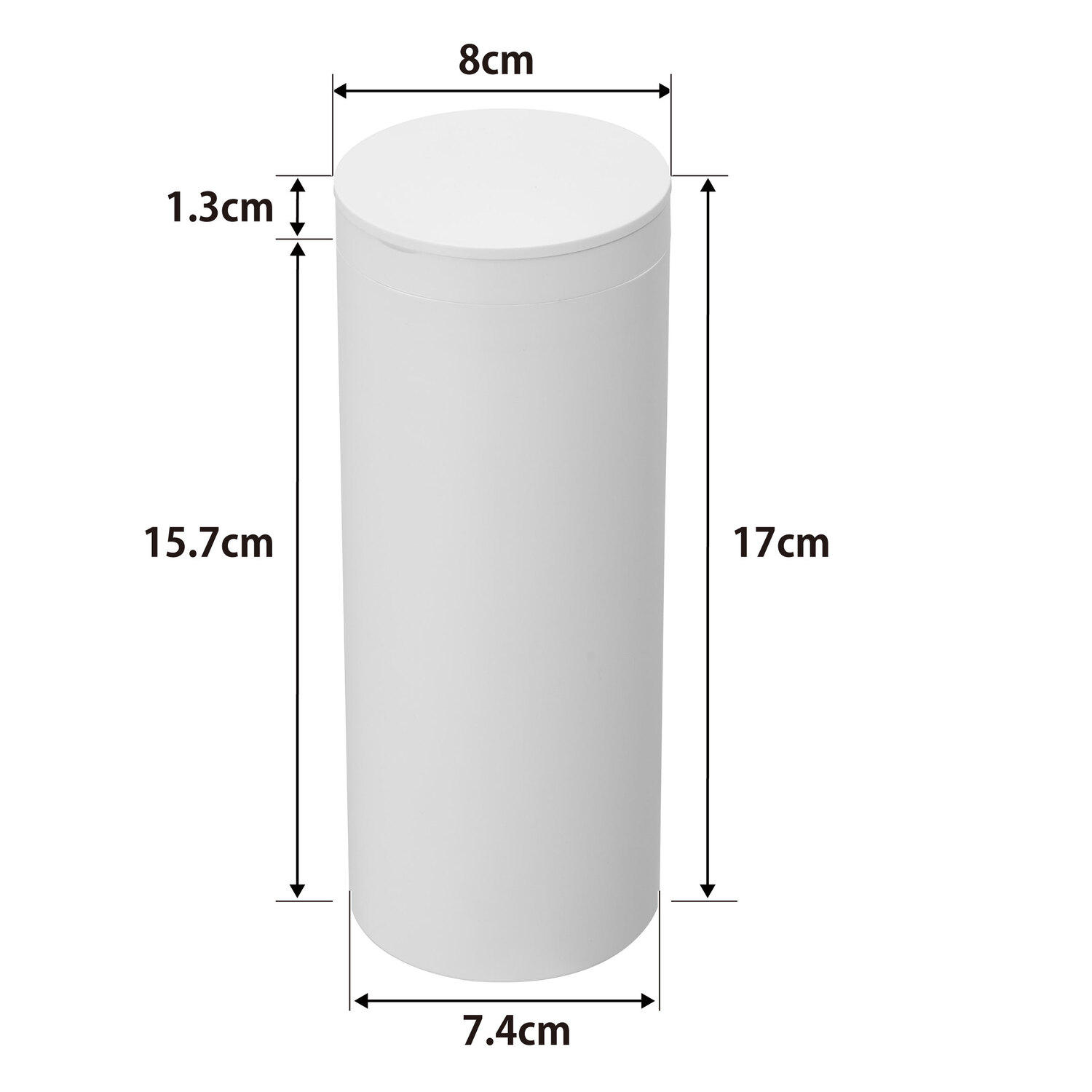 Tower Cylindrical Wet Tissue Case Size Spec