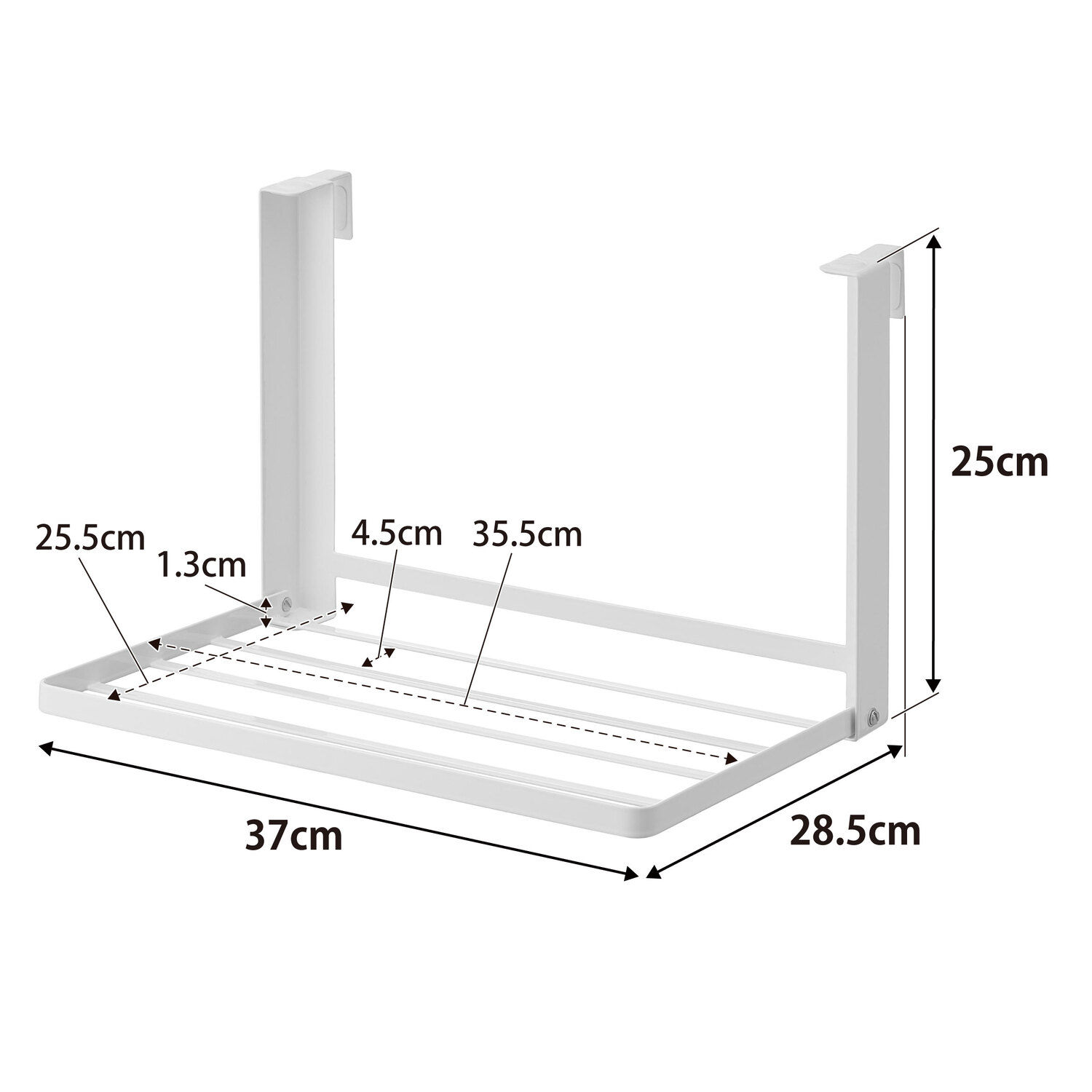 Tower Hanging Folding Shelf Size Spec