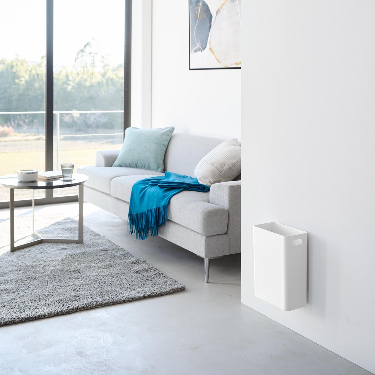 Tower Wall-Mounted Rubbish Bin - 7L Drywall Compatible
