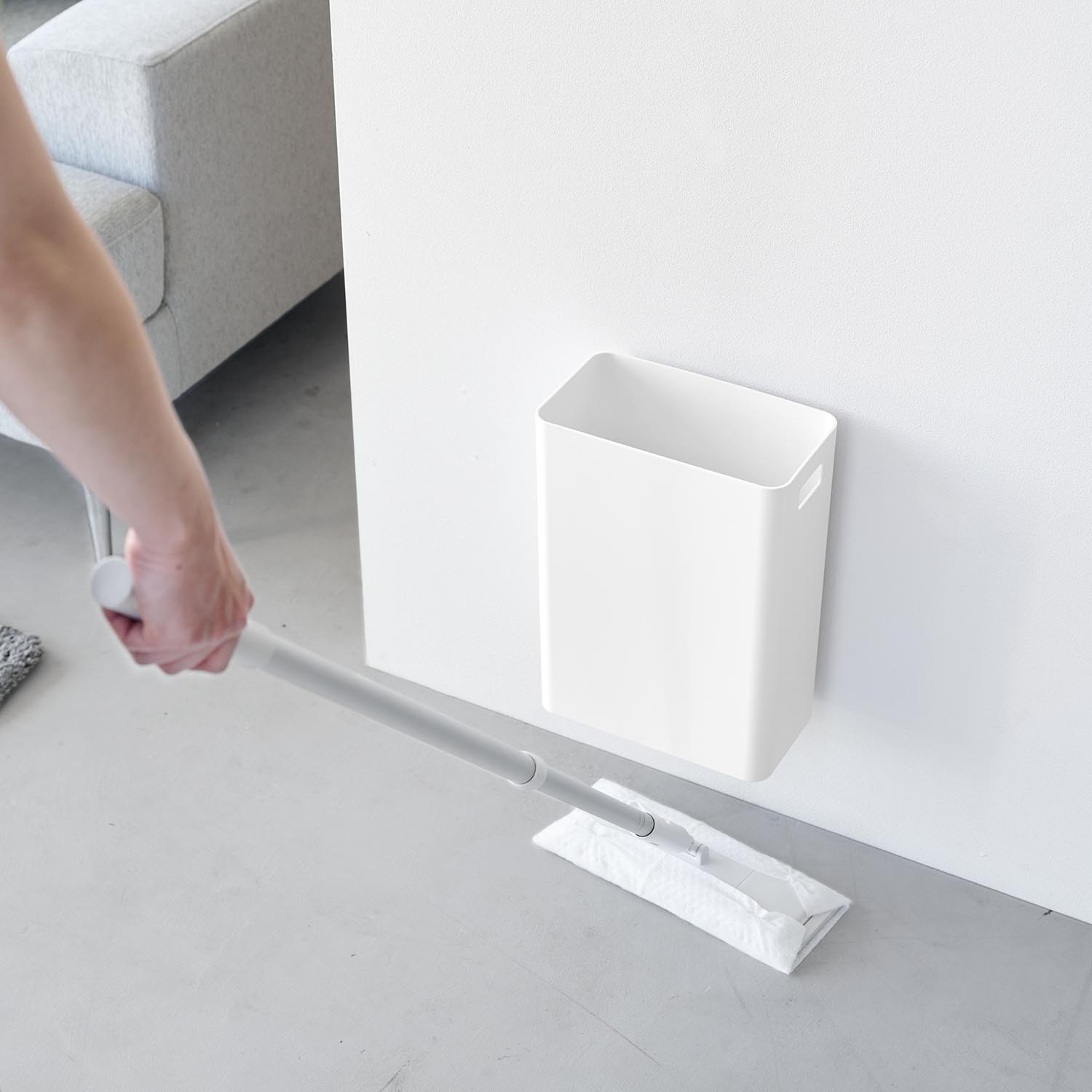 Tower Wall-Mounted Rubbish Bin - 7L Drywall Compatible