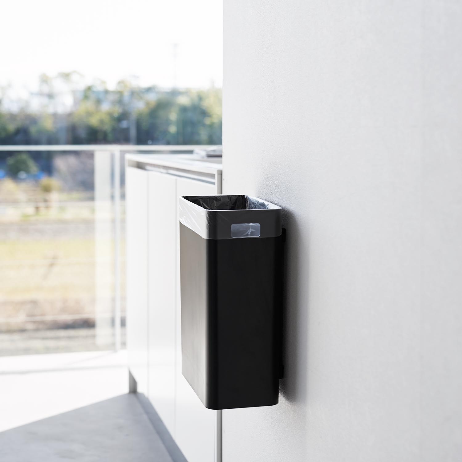 Tower Wall-Mounted Rubbish Bin - 7L Drywall Compatible