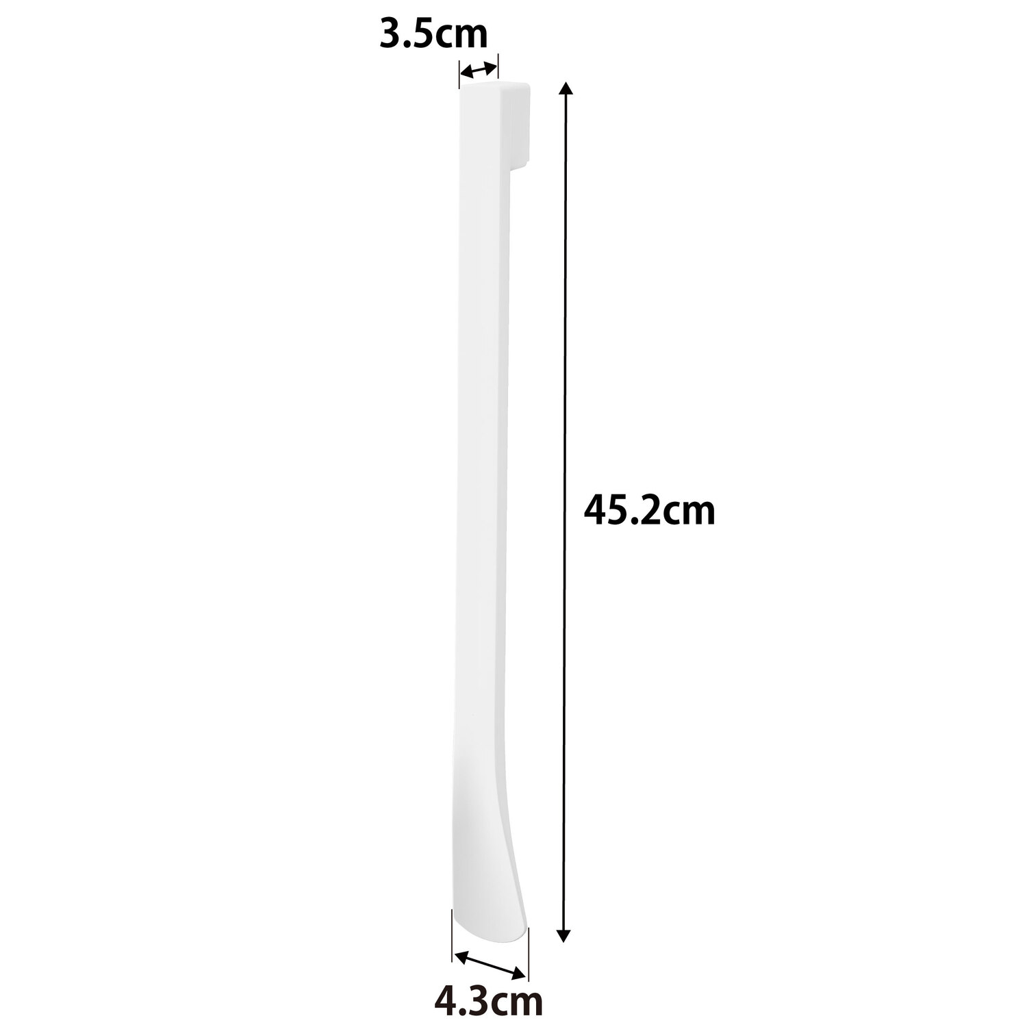 Tower Wall-Mounted Magnetic Shoehorn, Drywall Compatible Size Spec
