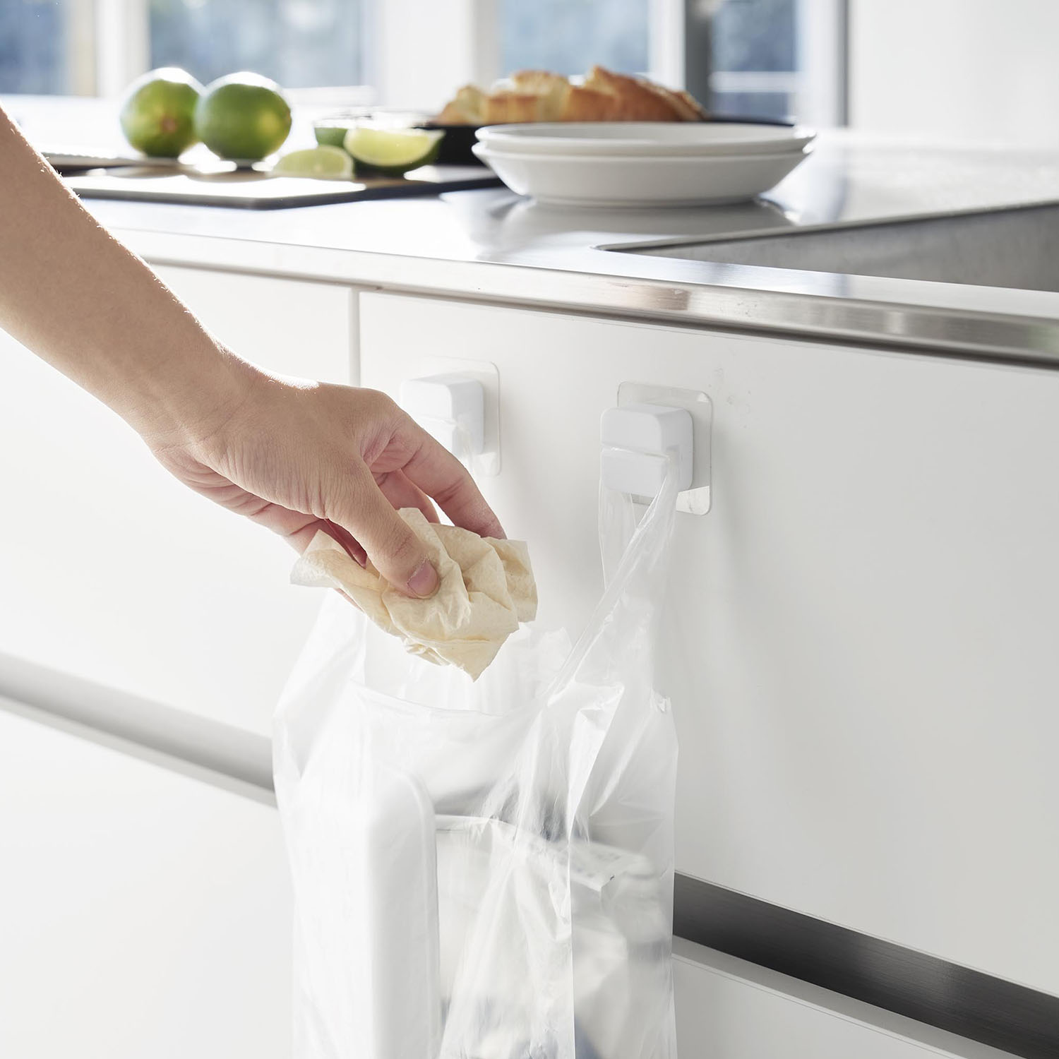 Tower Self-Adhesive Multi-Use Kitchen Hooks - 2-Set
