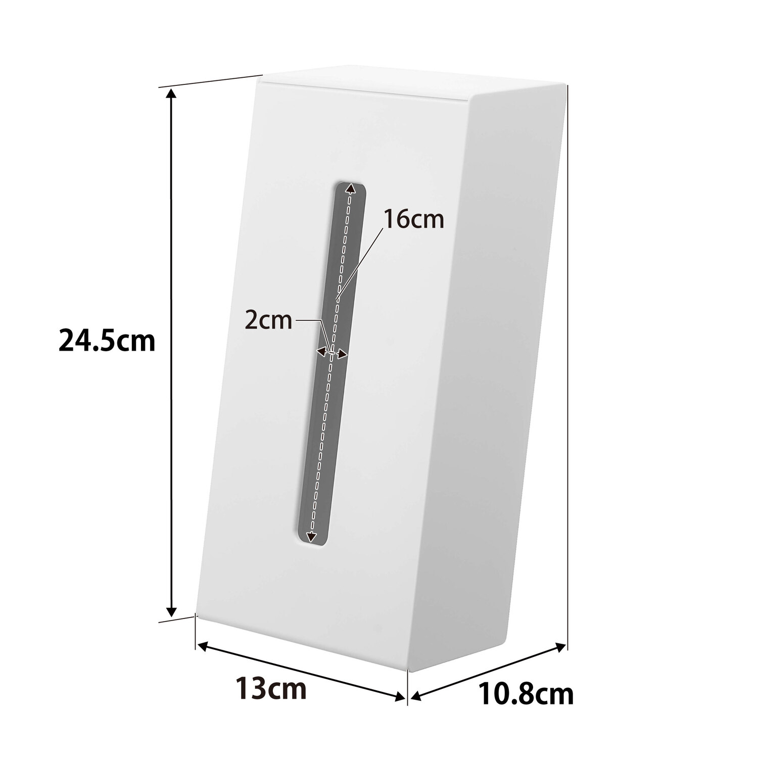 Tower Two-Way Tissue Stand Size Spec