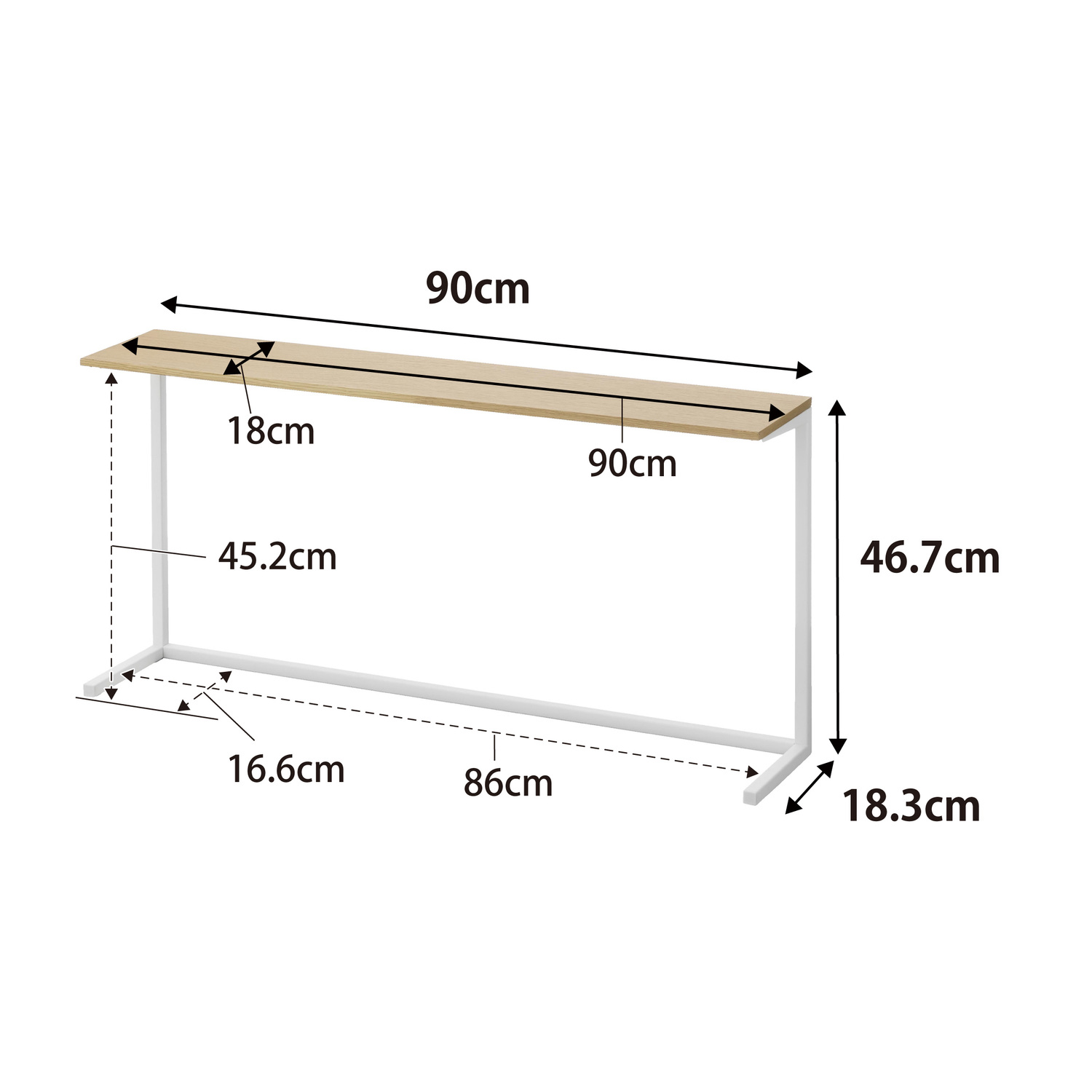 Tower Kitchen Countertop Shelf Size Spec