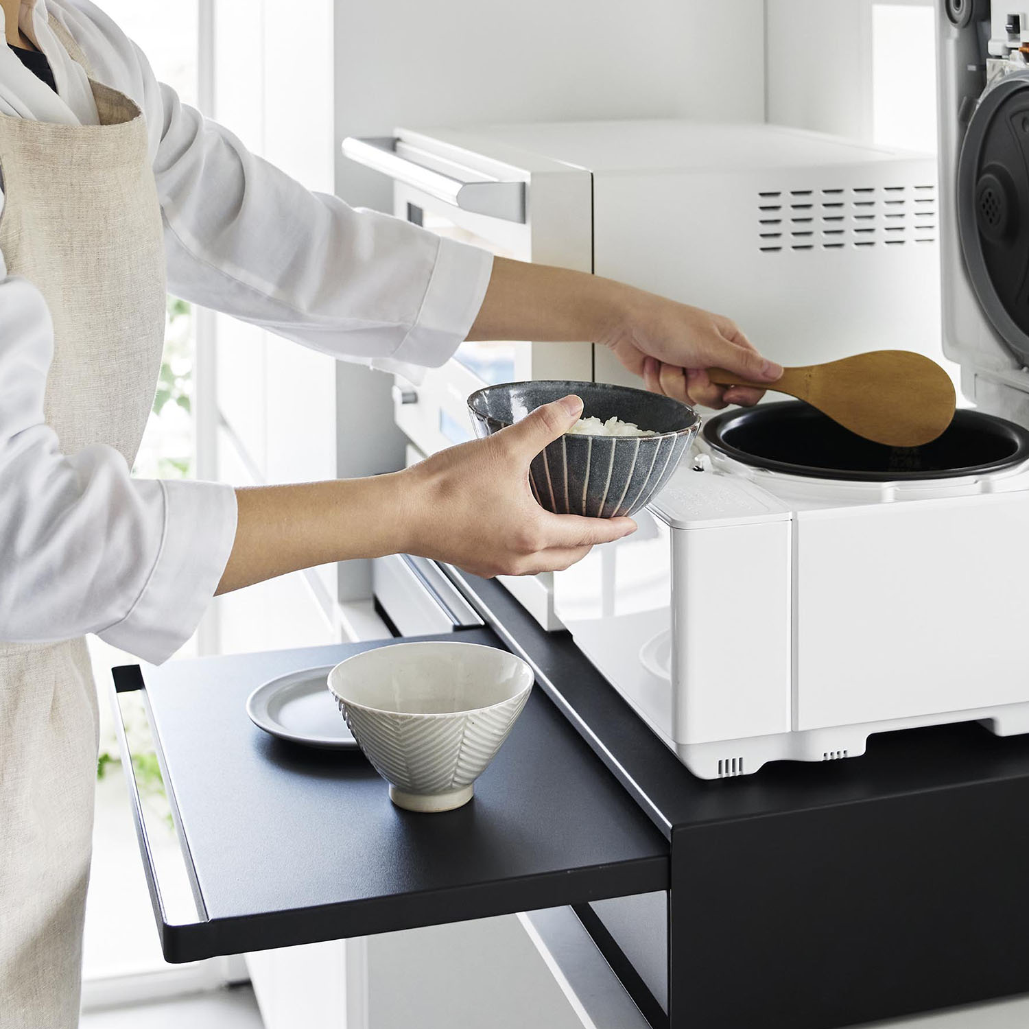 Tower Under-Appliance Drawer And Pull-Out Shelf - W80