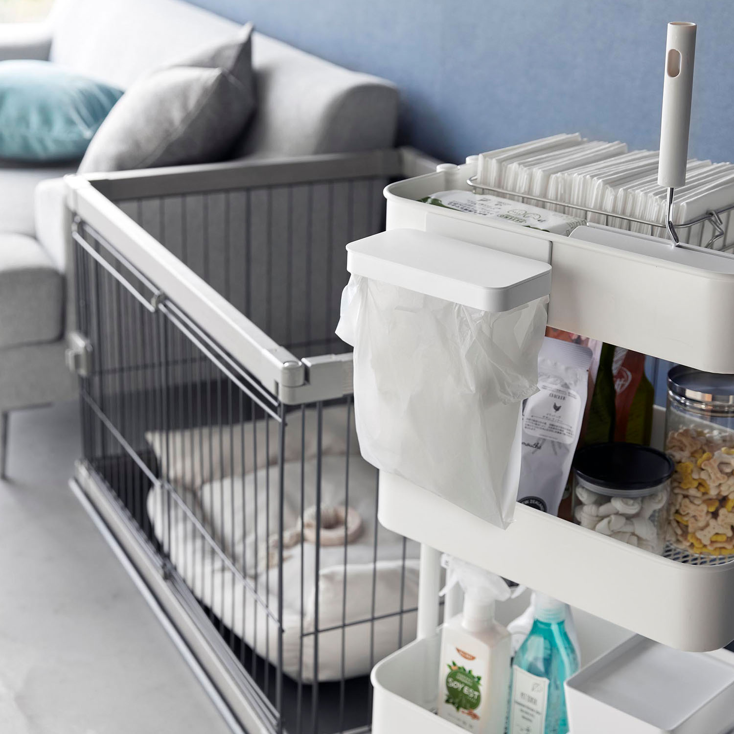 Tower Magnetic Plastic Bag Holder with Lid