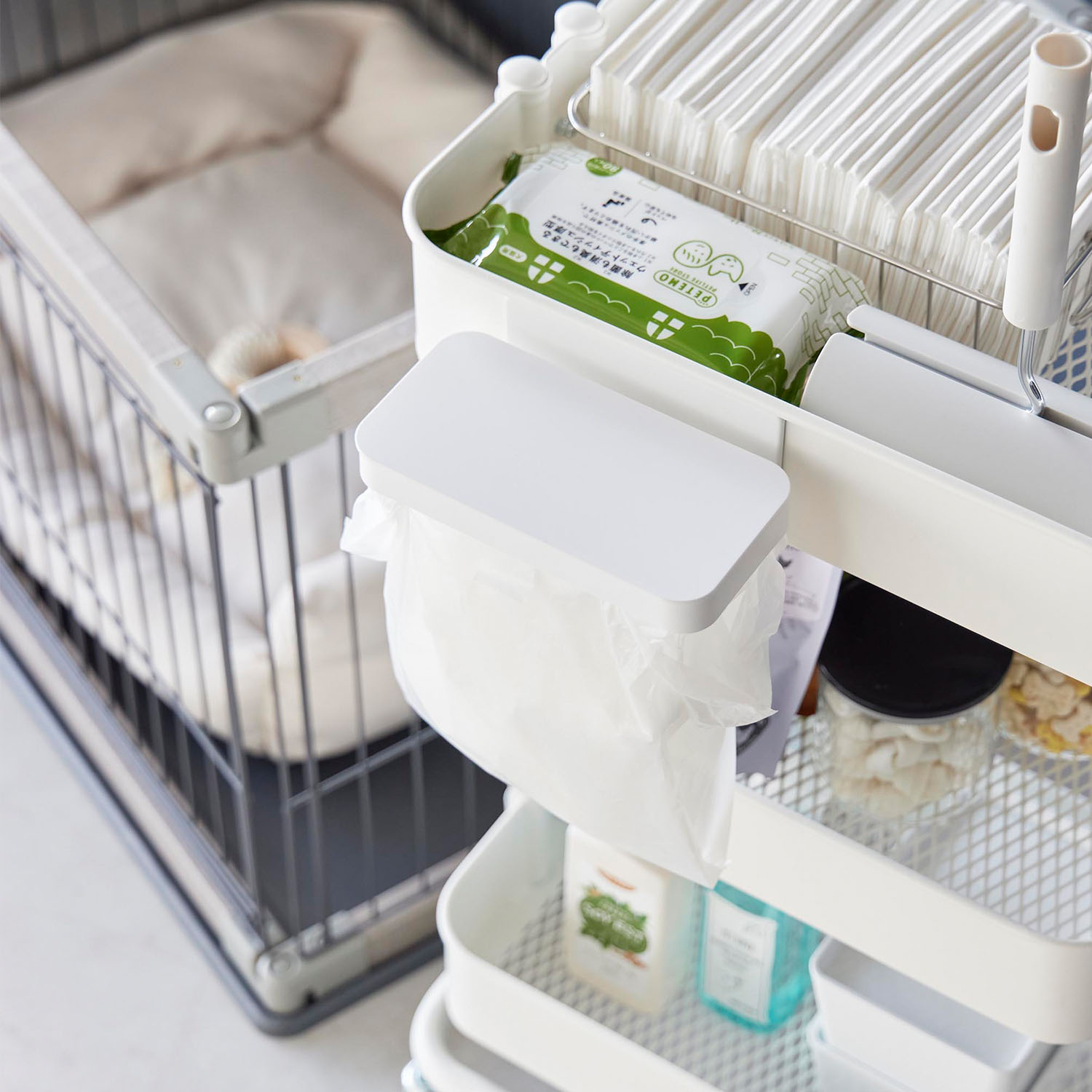 Tower Magnetic Plastic Bag Holder with Lid